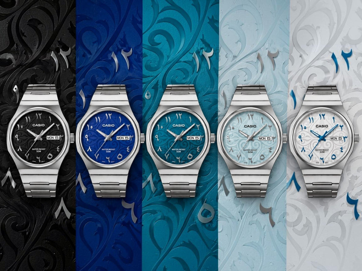 Casio MTP-E735AR, la nouvelle référence Arabic Dial en 5 coloris