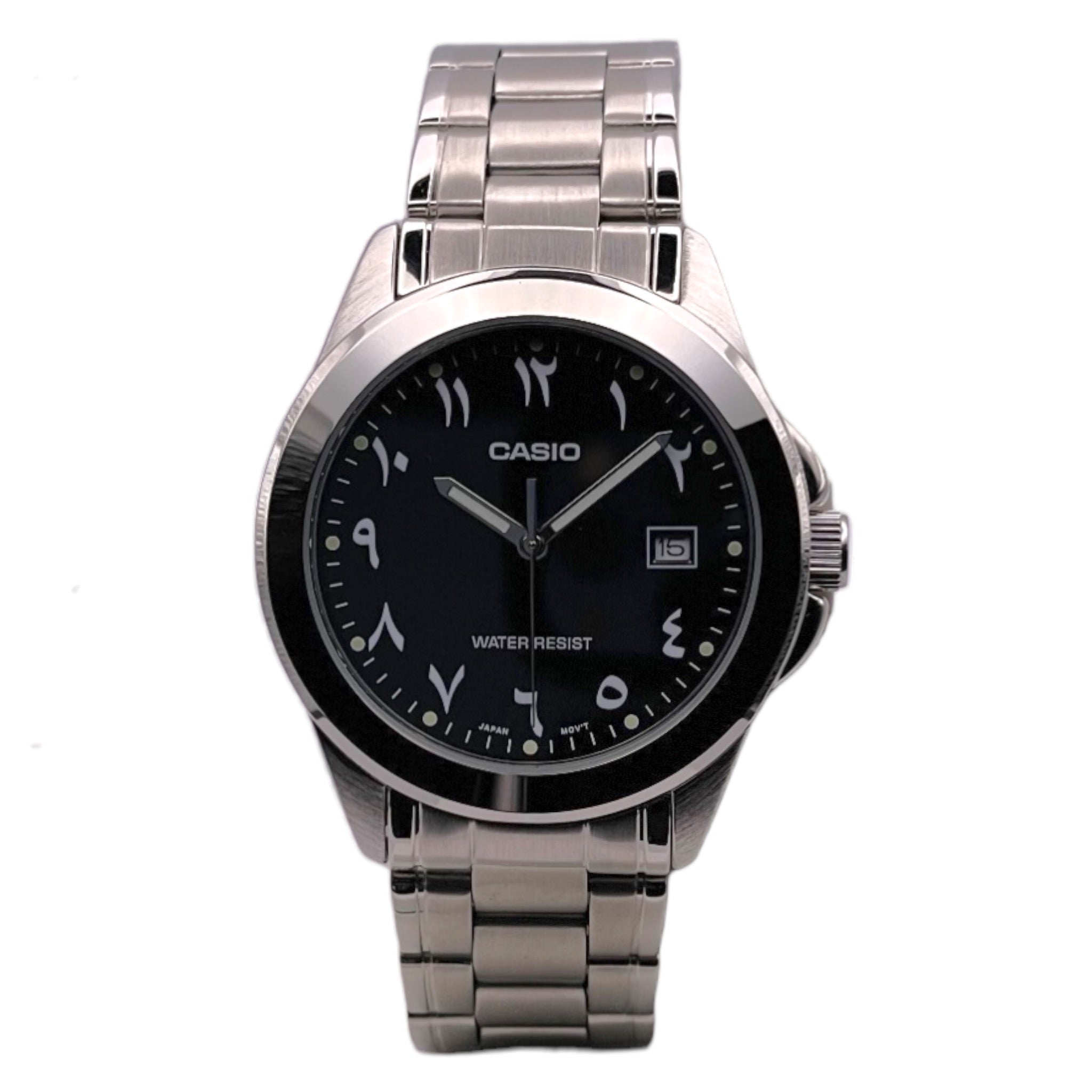Montre Casio Arabic Dial Homme MTP-1215A-1B3 Noir