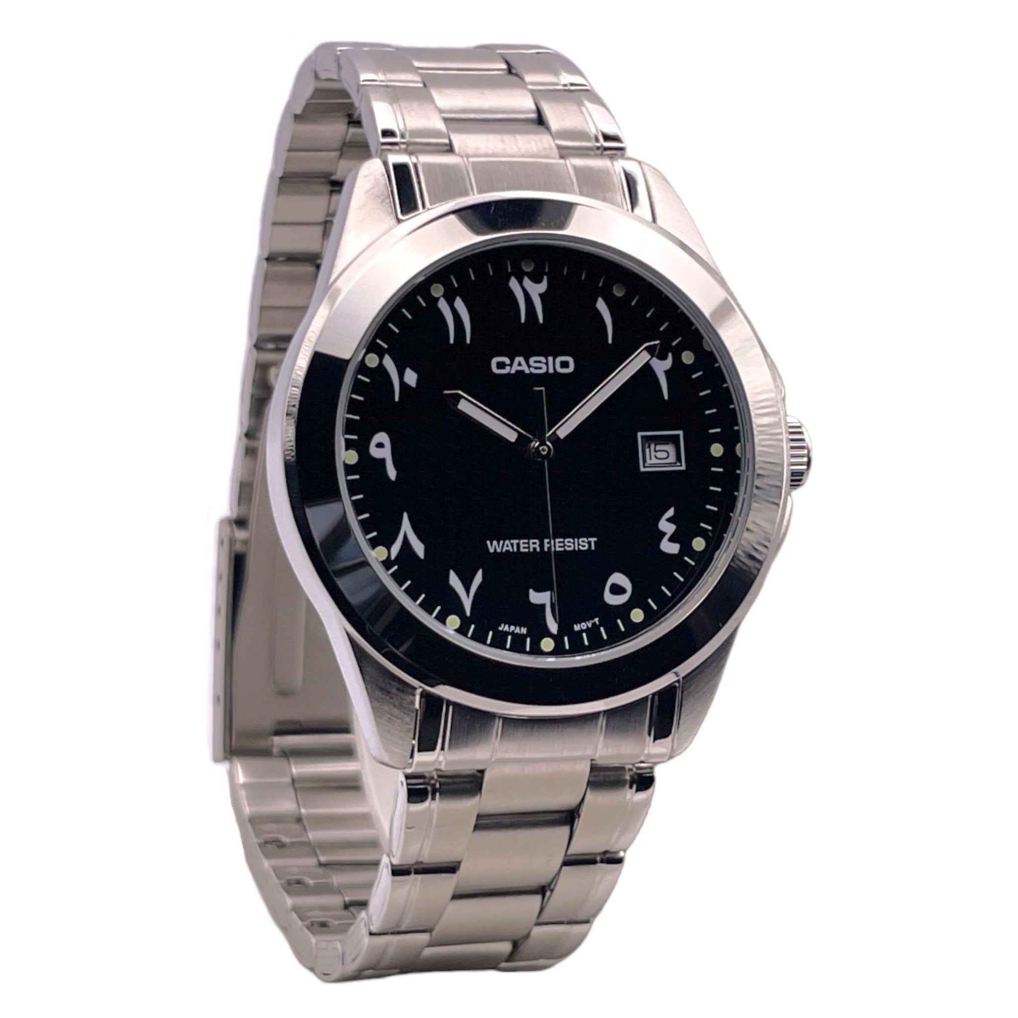Montre Casio Arabic Dial Homme MTP-1215A-1B3 Noir