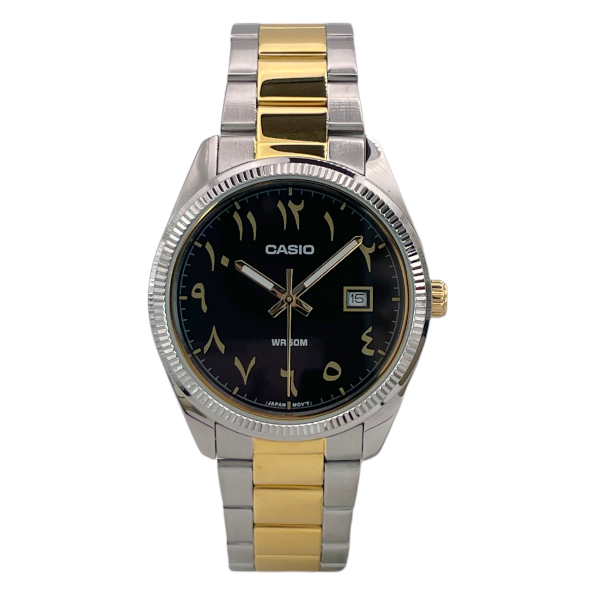 Casio Herrenuhr mit arabischem Zifferblatt MTP-1302SG-1B3