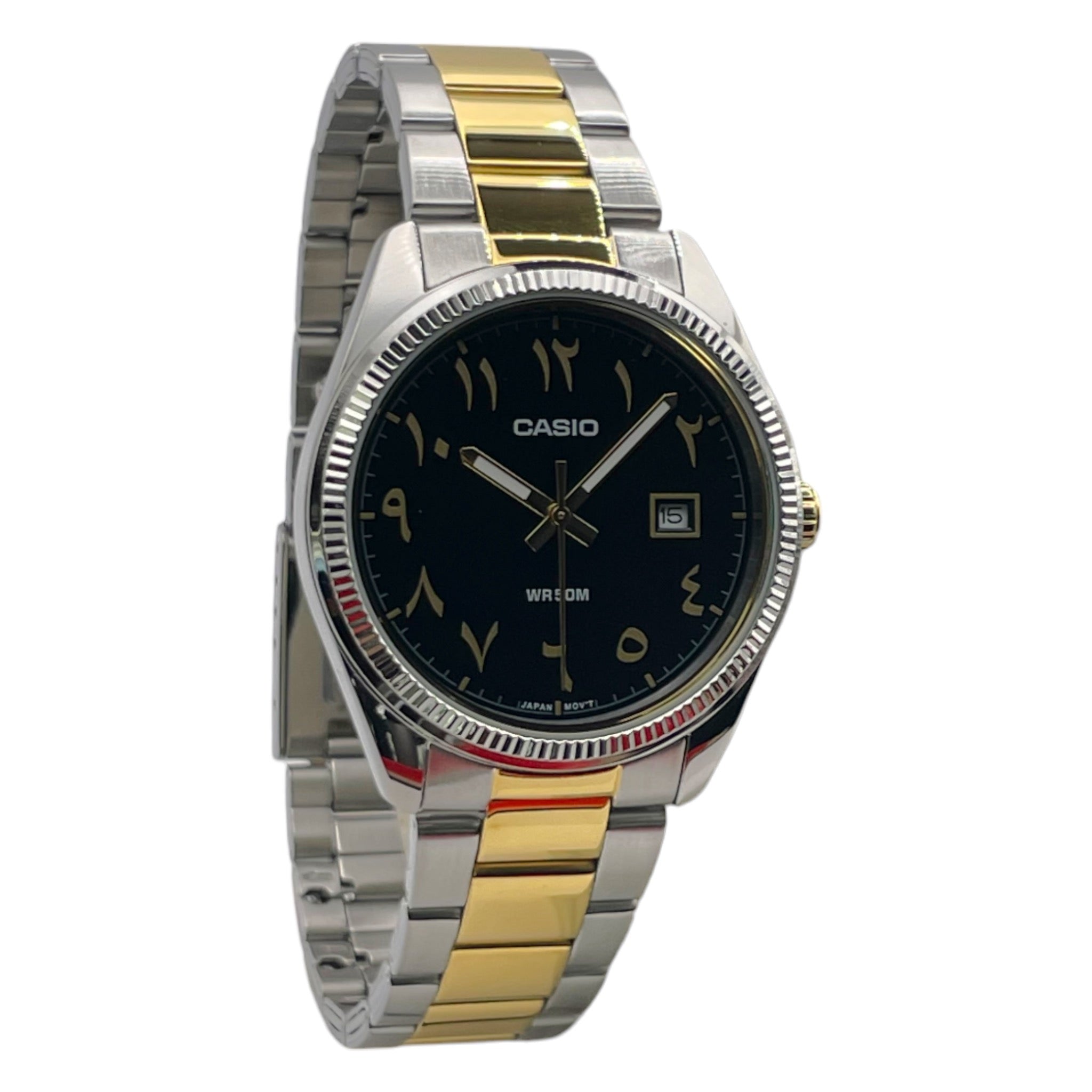 Casio Herrenuhr mit arabischem Zifferblatt MTP-1302SG-1B3