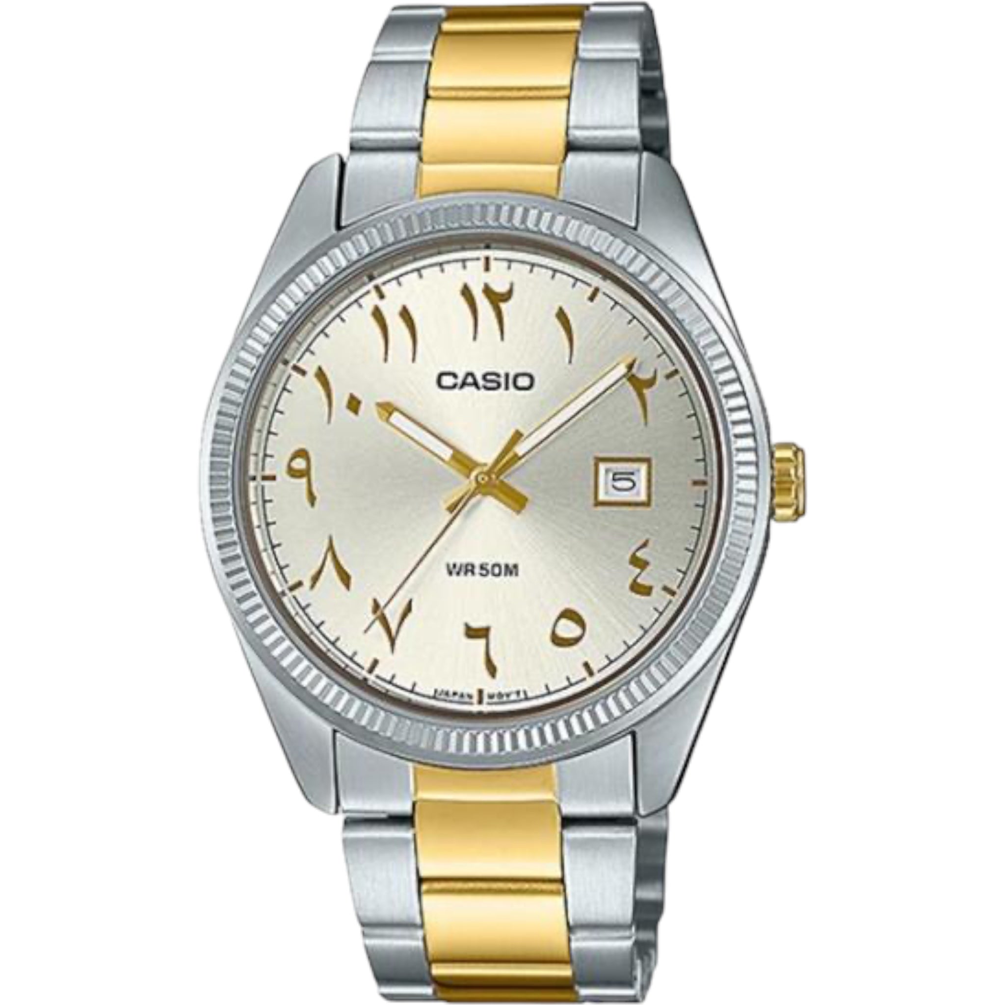 Casio Herrenuhr mit arabischem Zifferblatt MTP-1302SG-7B3