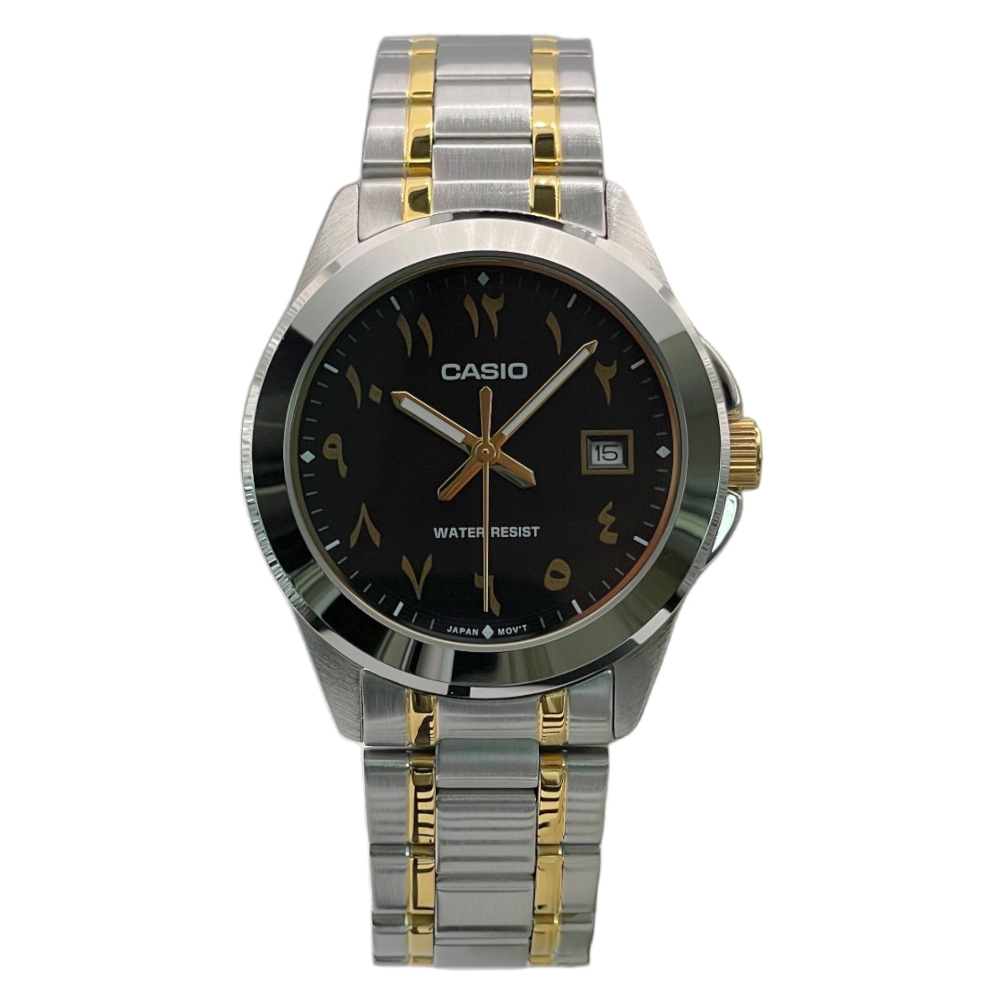 Casio Herrenuhr mit arabischem Zifferblatt MTP-1215SG-1B3
