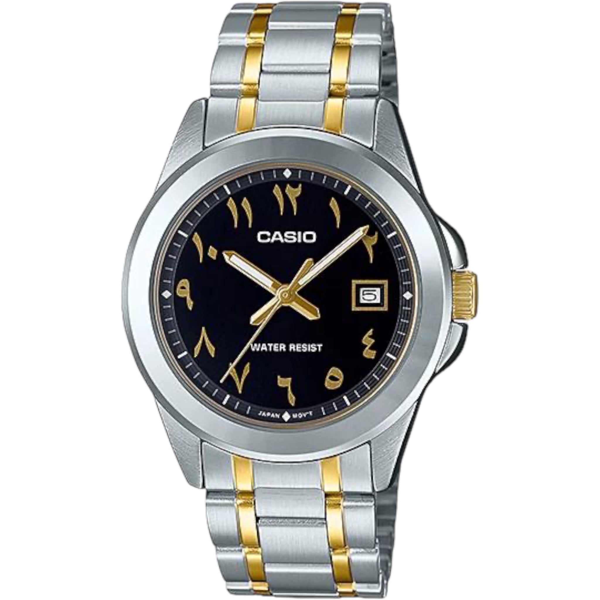 Casio Herrenuhr mit arabischem Zifferblatt MTP-1215SG-1B3