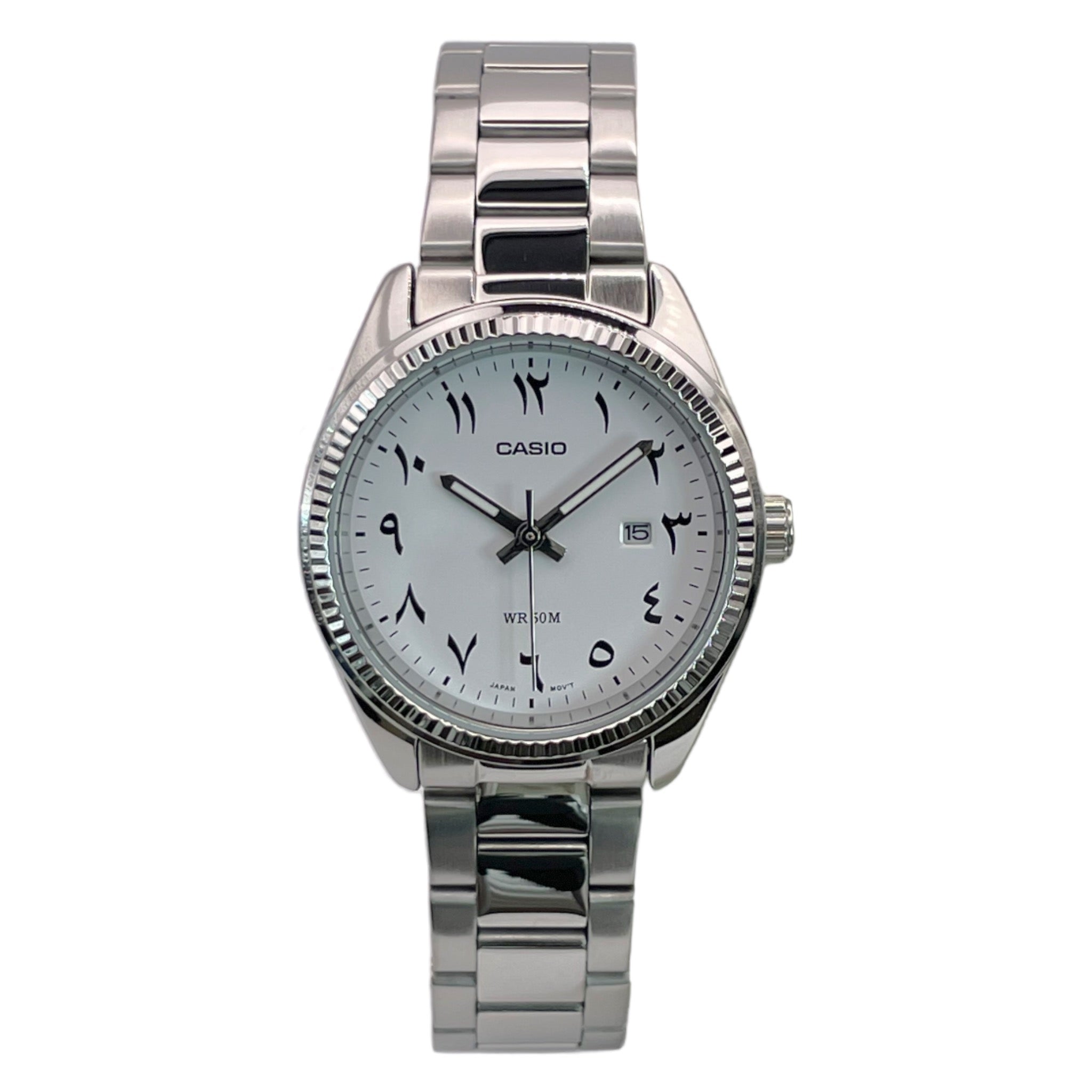 Montre Casio Arabic Dial Femme LTP-1302D-7B3 Blanc