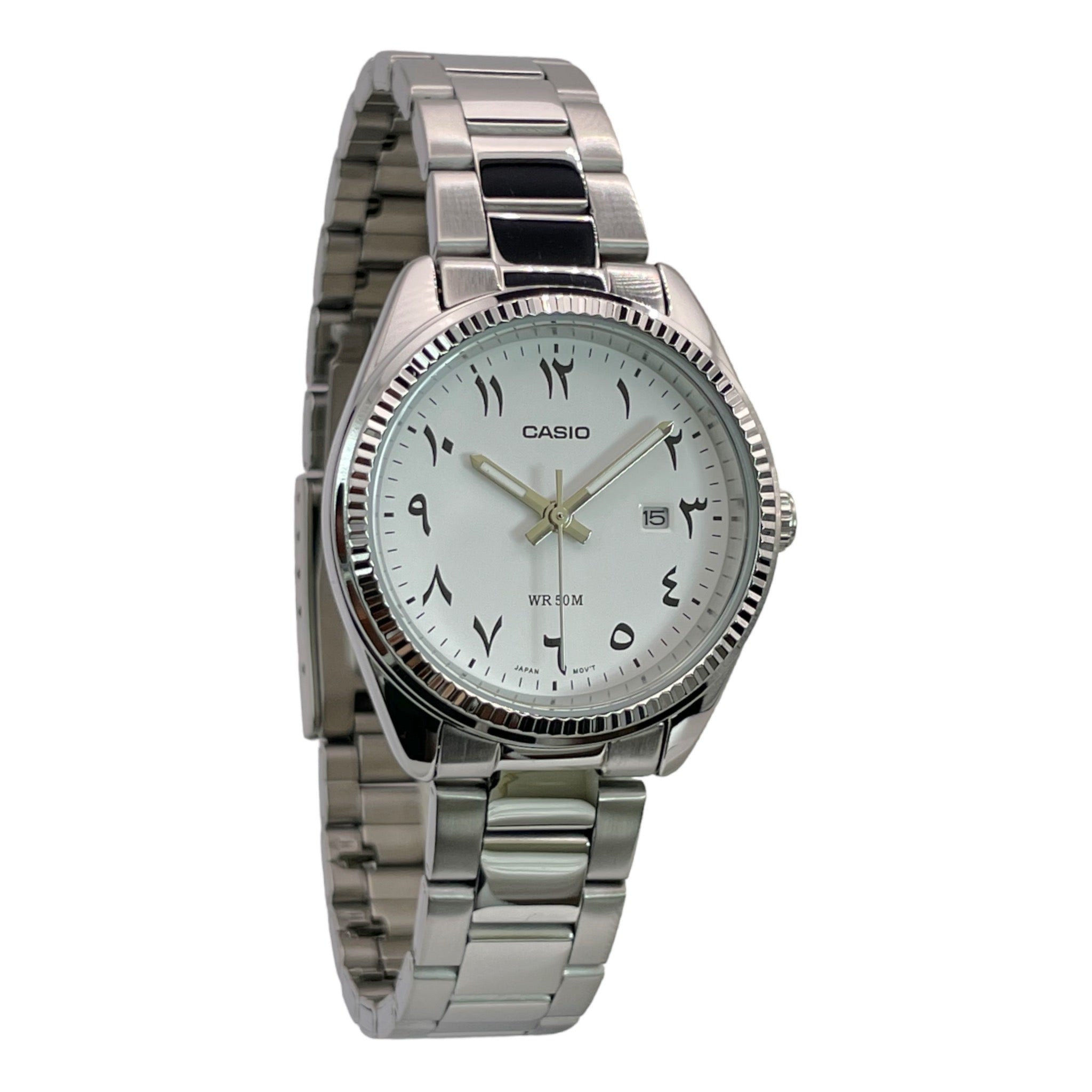 Montre Casio Arabic Dial Femme LTP-1302D-7B3 Blanc