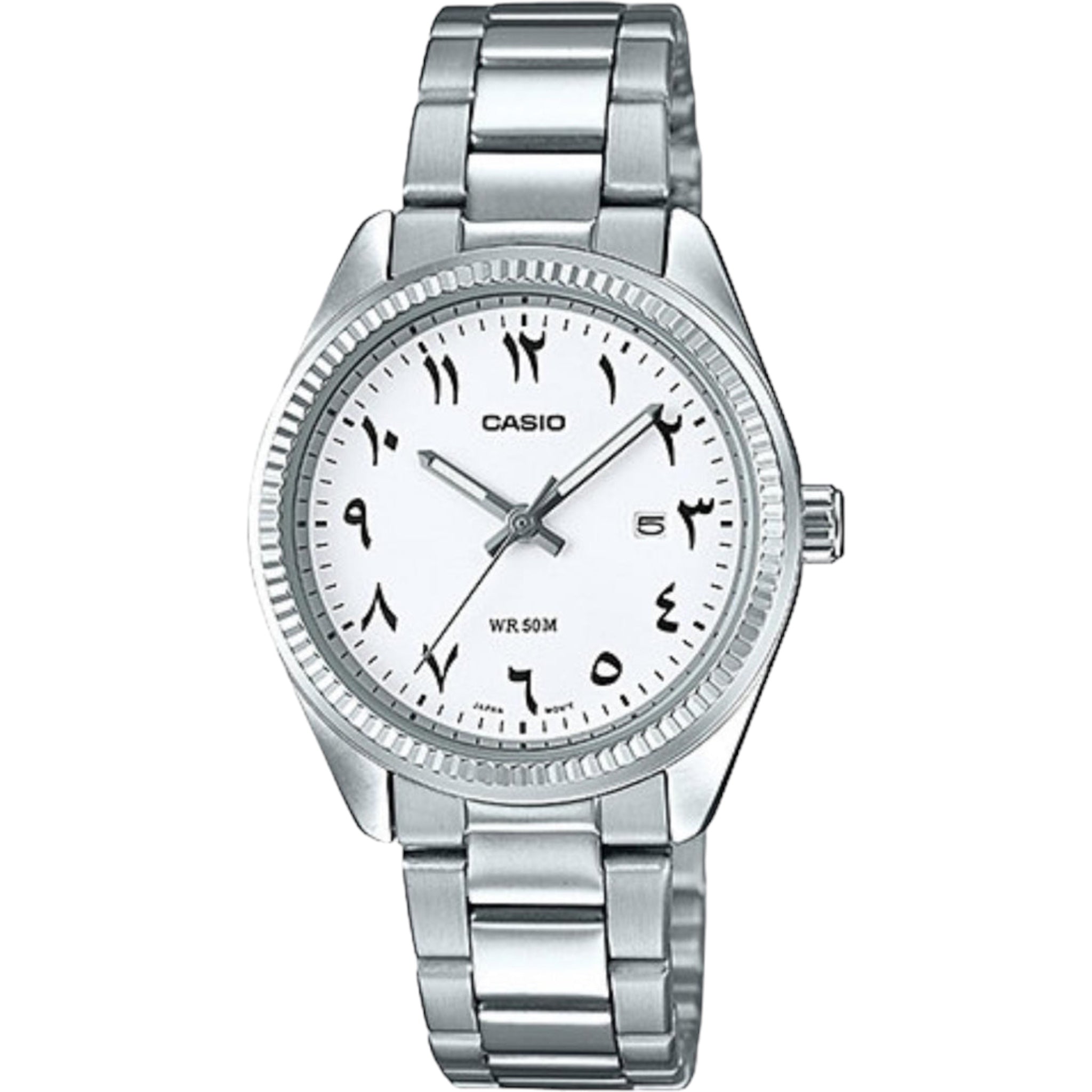 Montre Casio Arabic Dial Femme LTP-1302D-7B3 Blanc