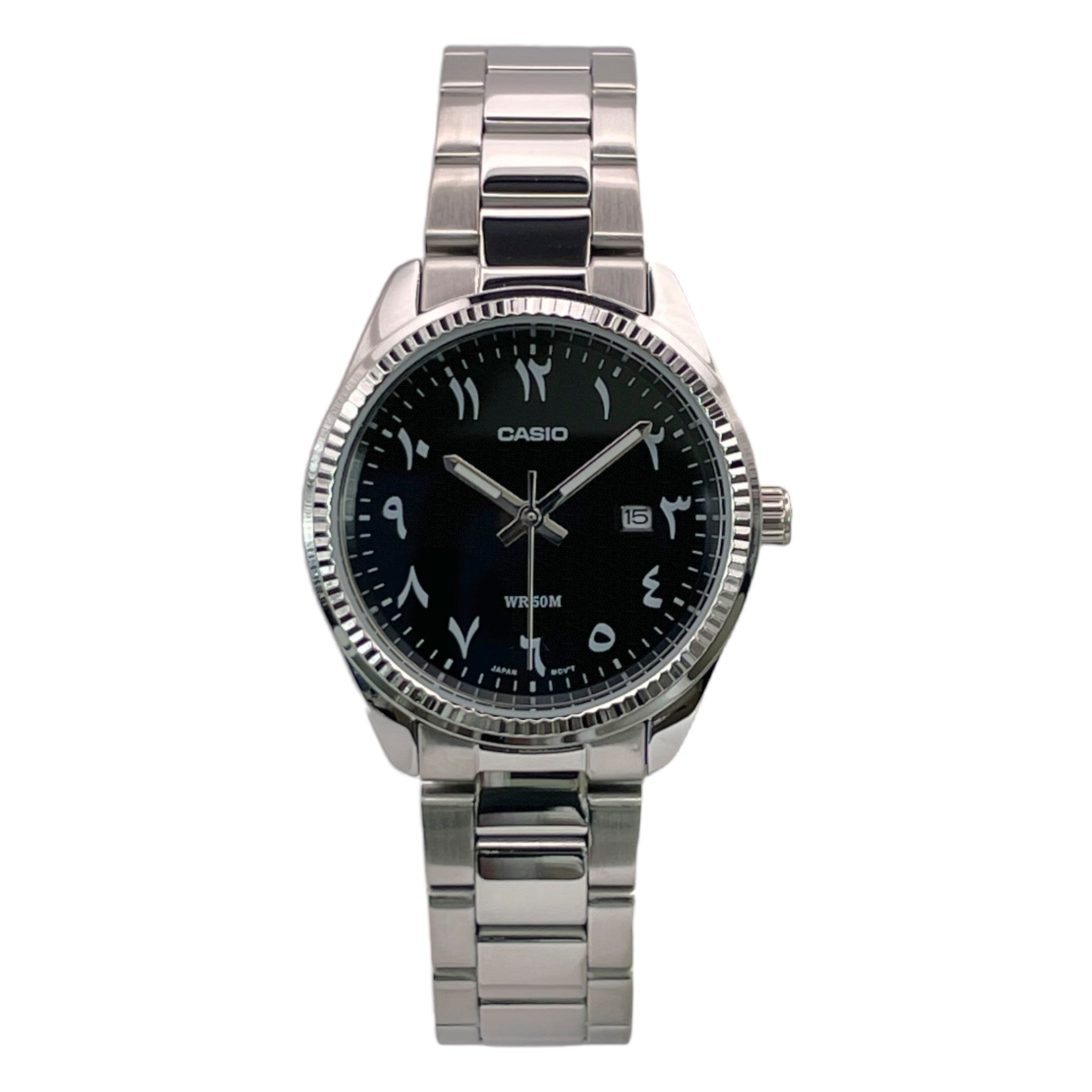 Casio black hot sale dial watch