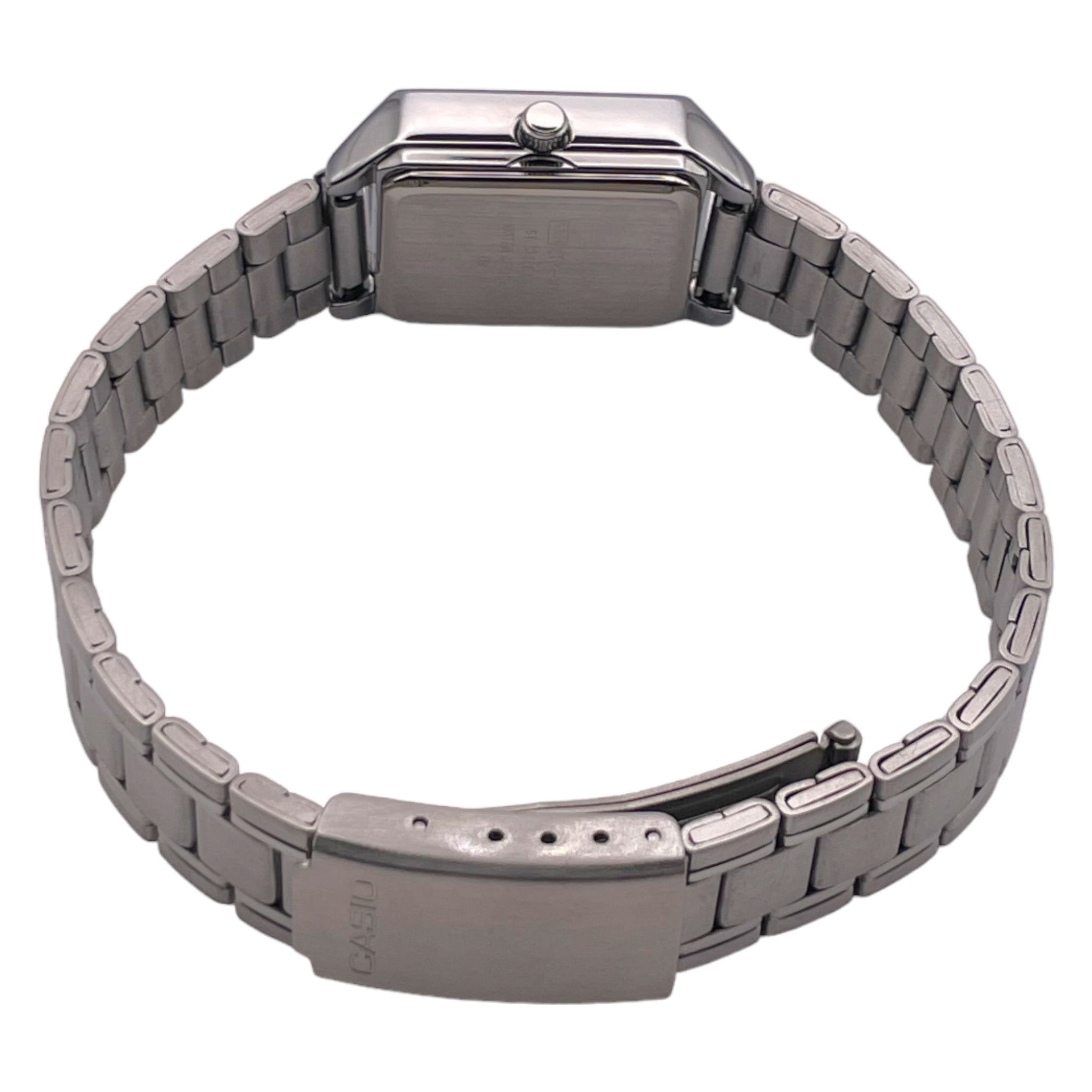Casio Vintage Standard Damenuhr mit römischem Zifferblatt LTP-V007D-1B, schwarz