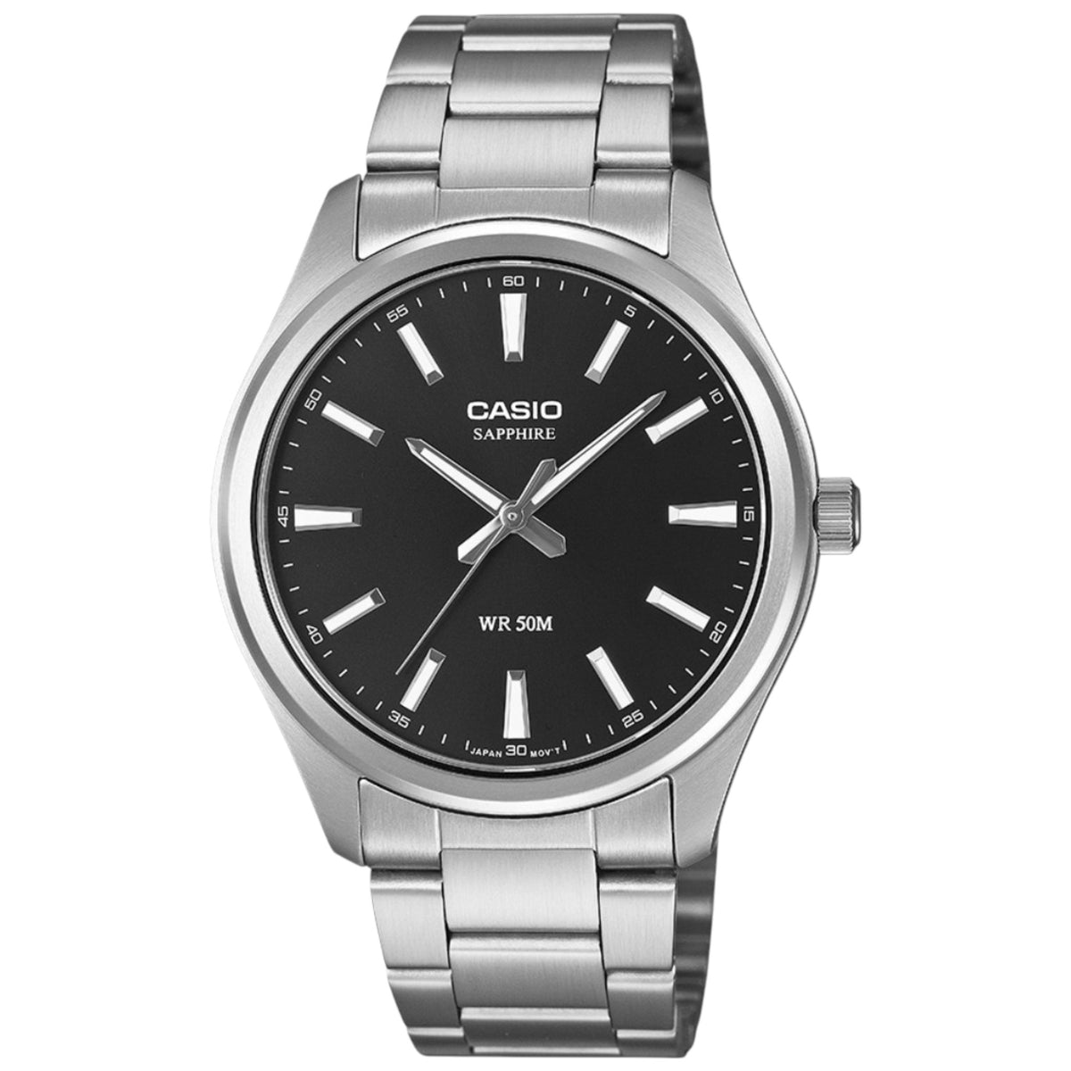 Montre Casio MTS-120D-1AV Noir Saphir Homme