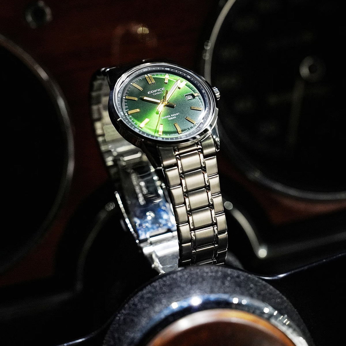 Montre Casio Edifice EFR-109D-3A Ronde Vert Homme