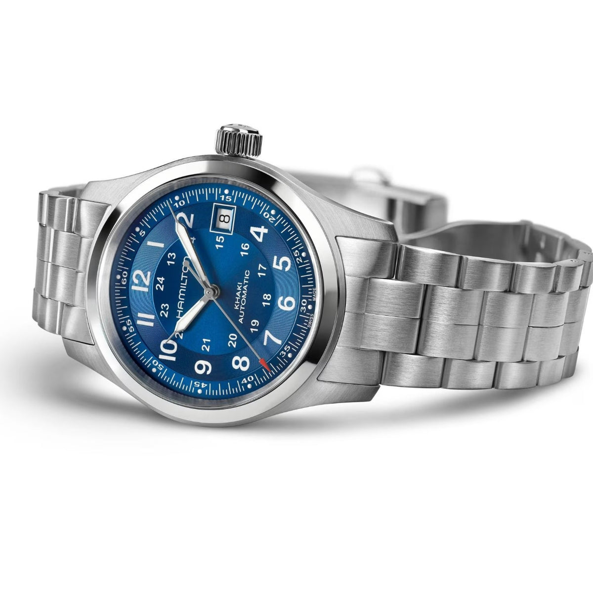 Hamilton Khaki Field Automatic H70455140 Men's Blue Watch