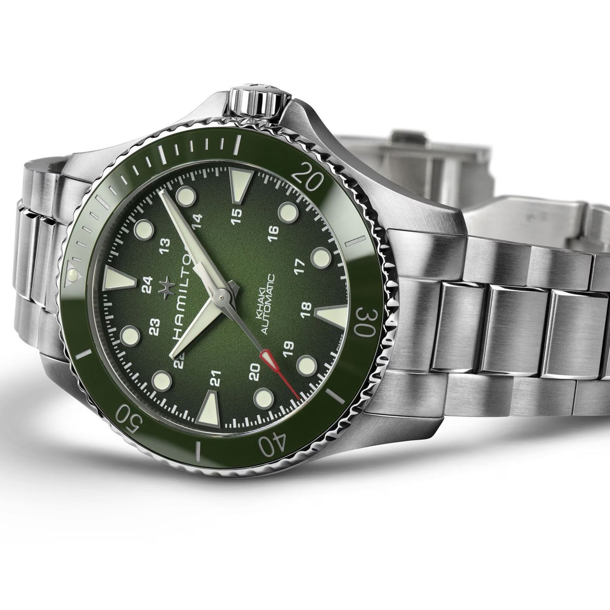 Hamilton Khaki Navy Scuba Automatic H82525160 Herrenuhr Grün
