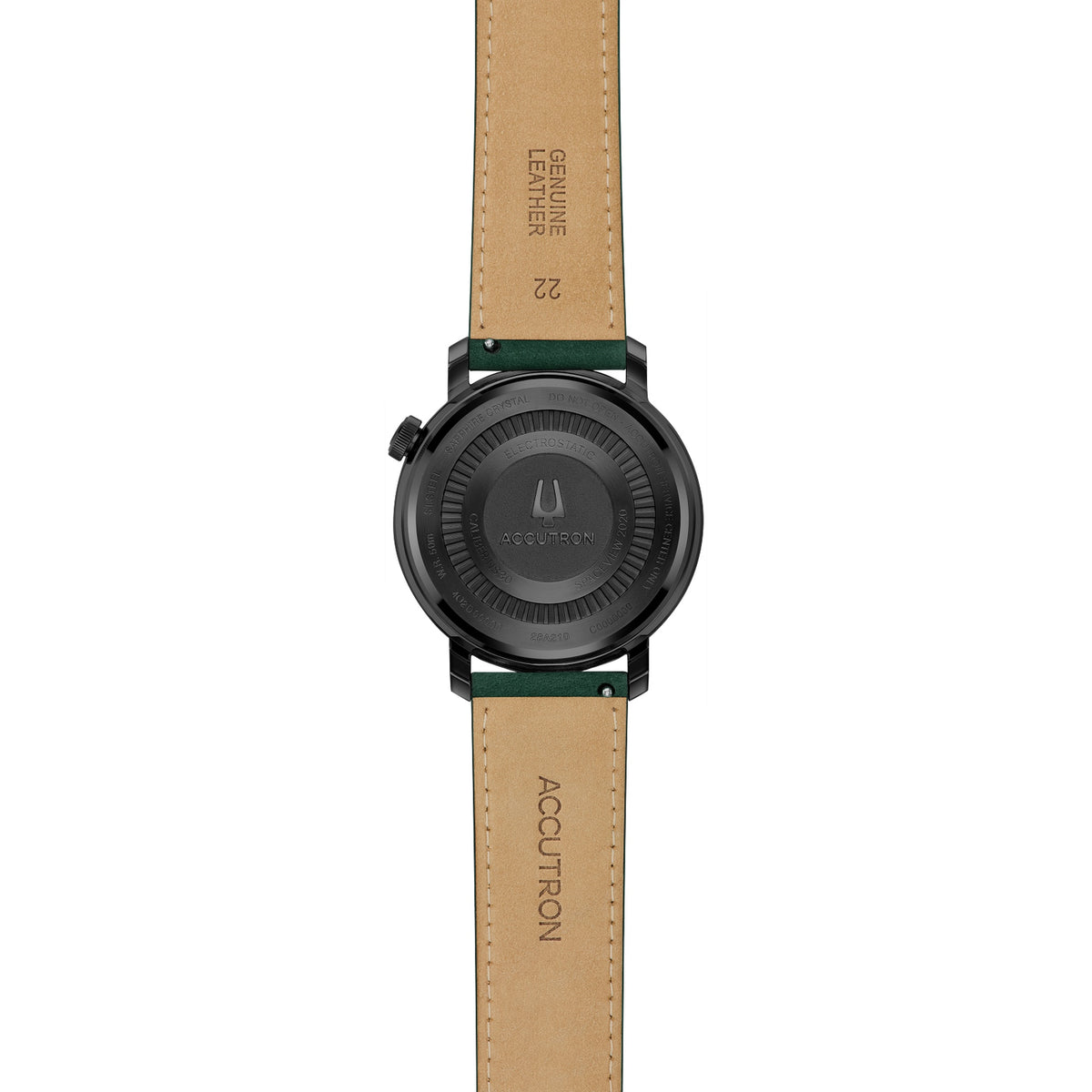 Reloj Bulova 28A210 Electrostatic 43.5mm Cuero Verde Hombre