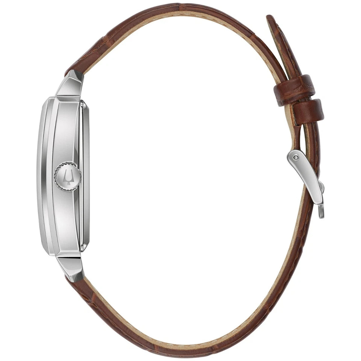 Bulova 96A268 Sutton Automatikuhr 33x49mm Leder Silber Herren