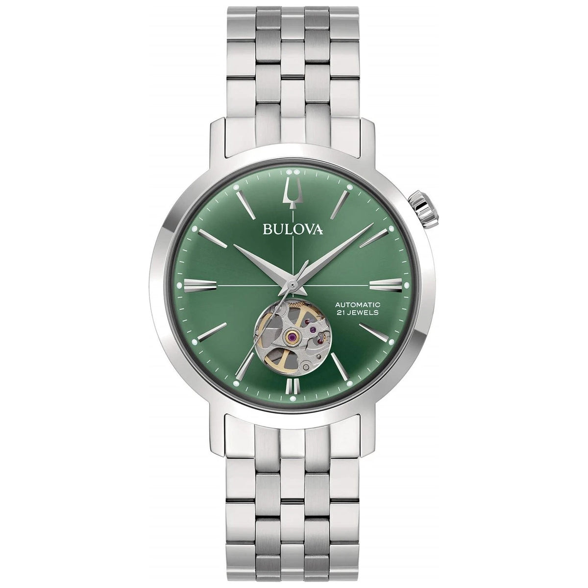 Bulova 96A319 Aerojet Automatikuhr 38mm Grün Herren