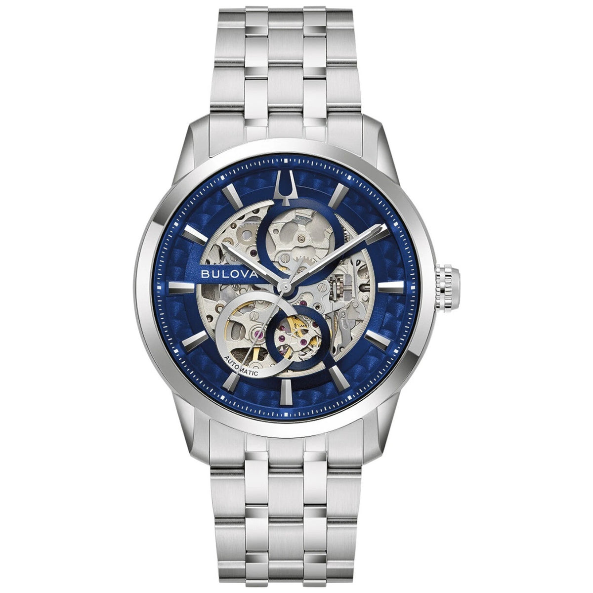 Bulova 96A331 Sutton Automatik-Herrenuhr 40mm Blau