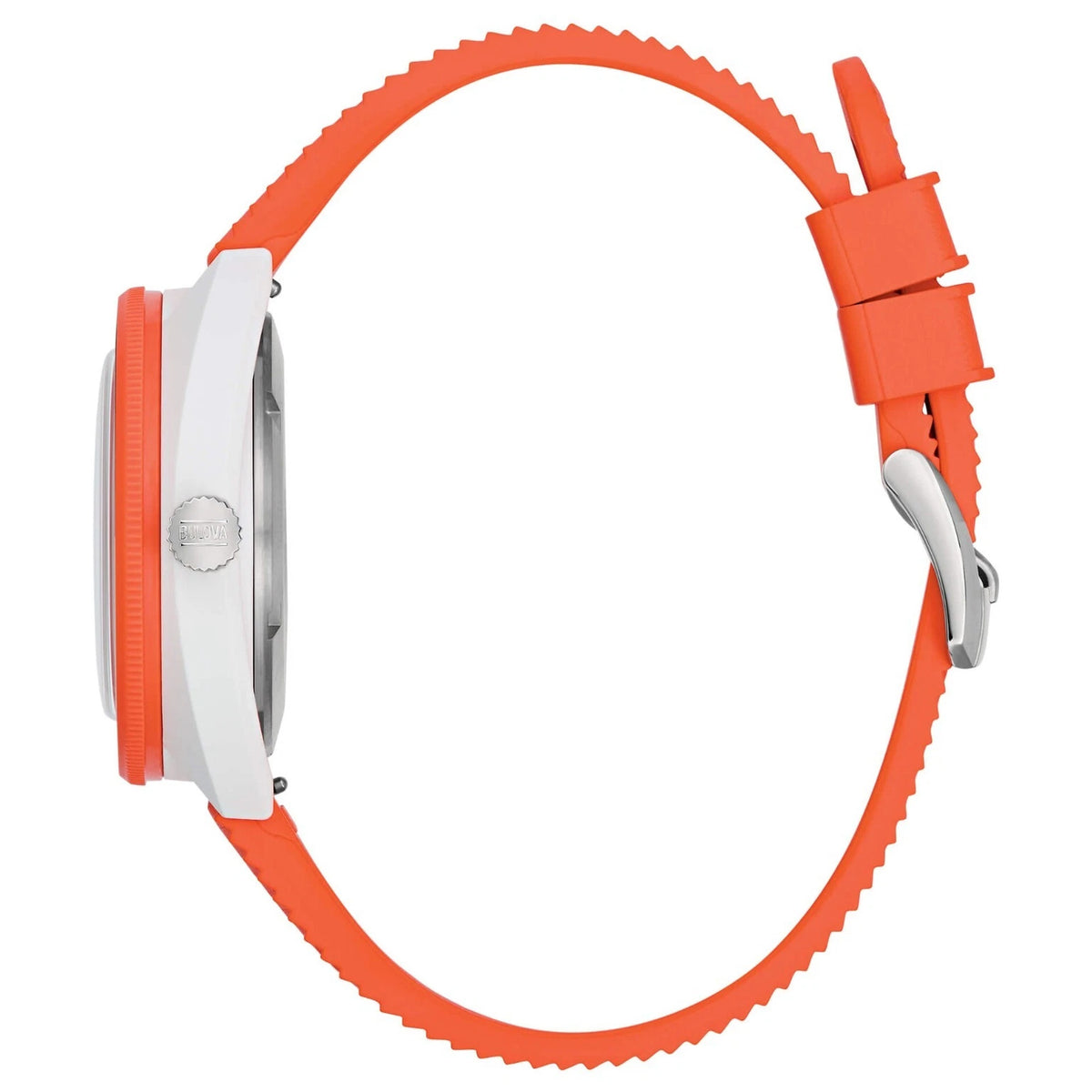 Bulova 96B350 Oceanographer Automatic 41mm Orange Rubber Men's Watch