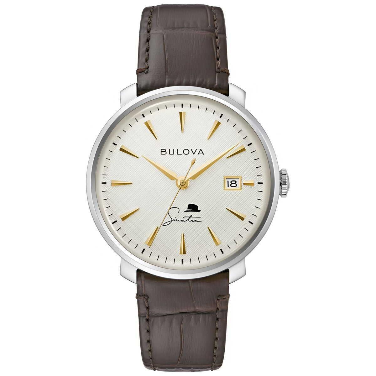 Bulova 96B359 Frank Sinatra Edition Automatikuhr Herren Leder