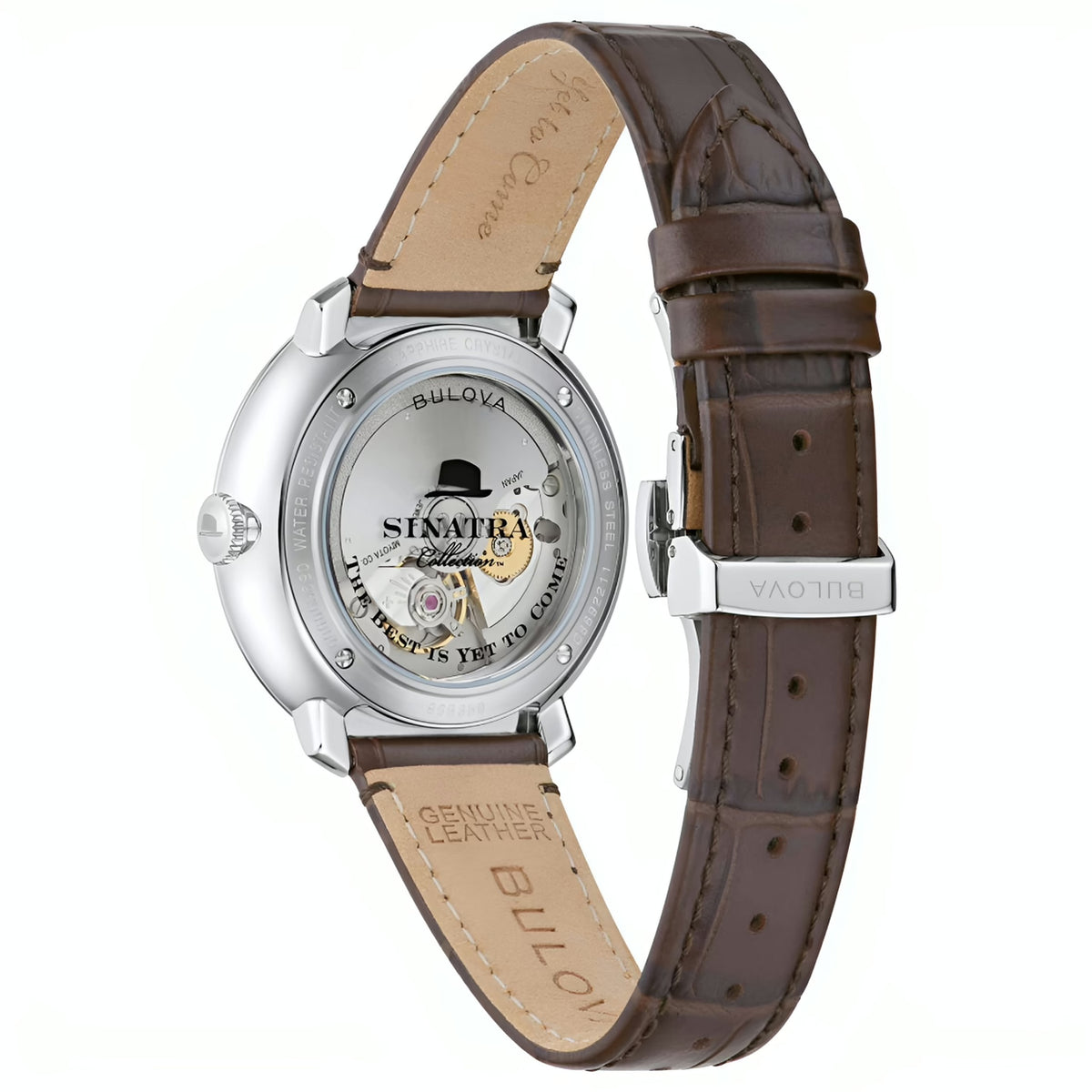 Bulova 96B359 Frank Sinatra Edition Automatikuhr Herren Leder