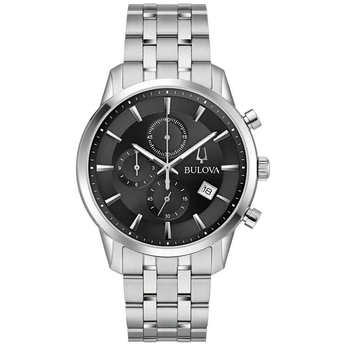 Bulova 96B412 Sutton Chronograph 41mm Herrenuhr Schwarz