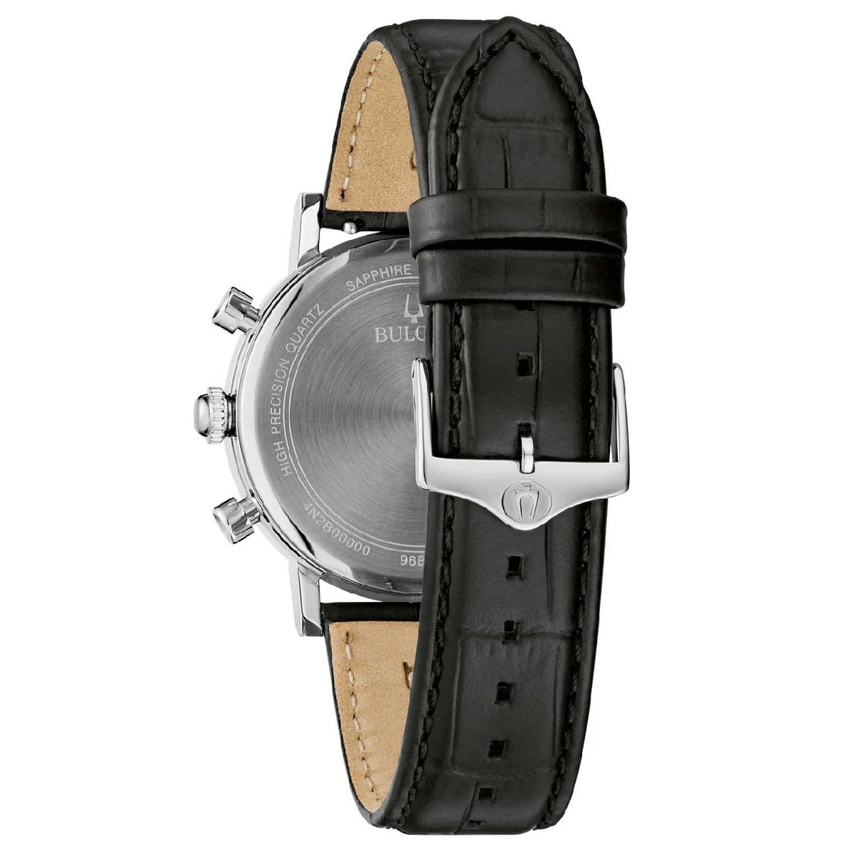 Bulova 96B456 Herrenuhr Classic Chronograph 39 mm blaues Leder