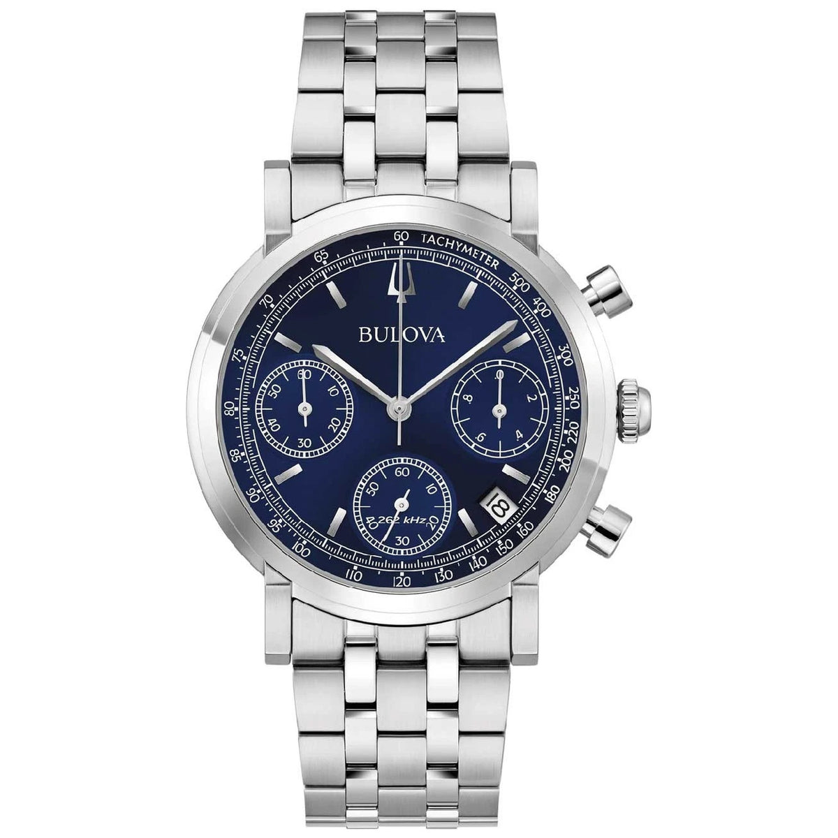 Montre Bulova 96B458 Misc Classic Chronographe 39mm Bleu Homme
