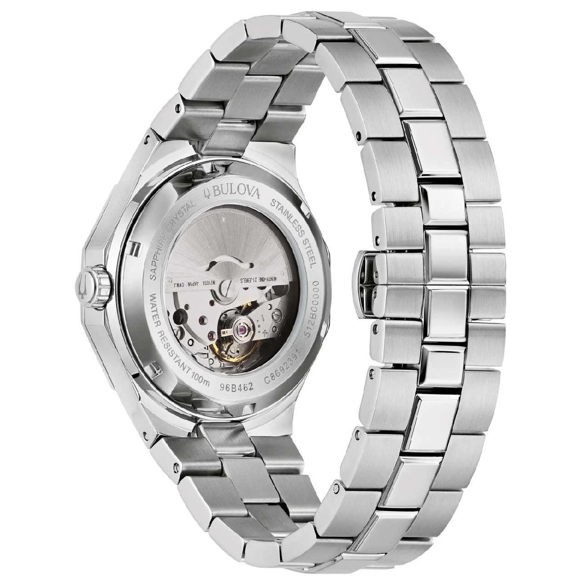 Montre Bulova 96B462 Octagon Automatique 40mm Bleu Homme
