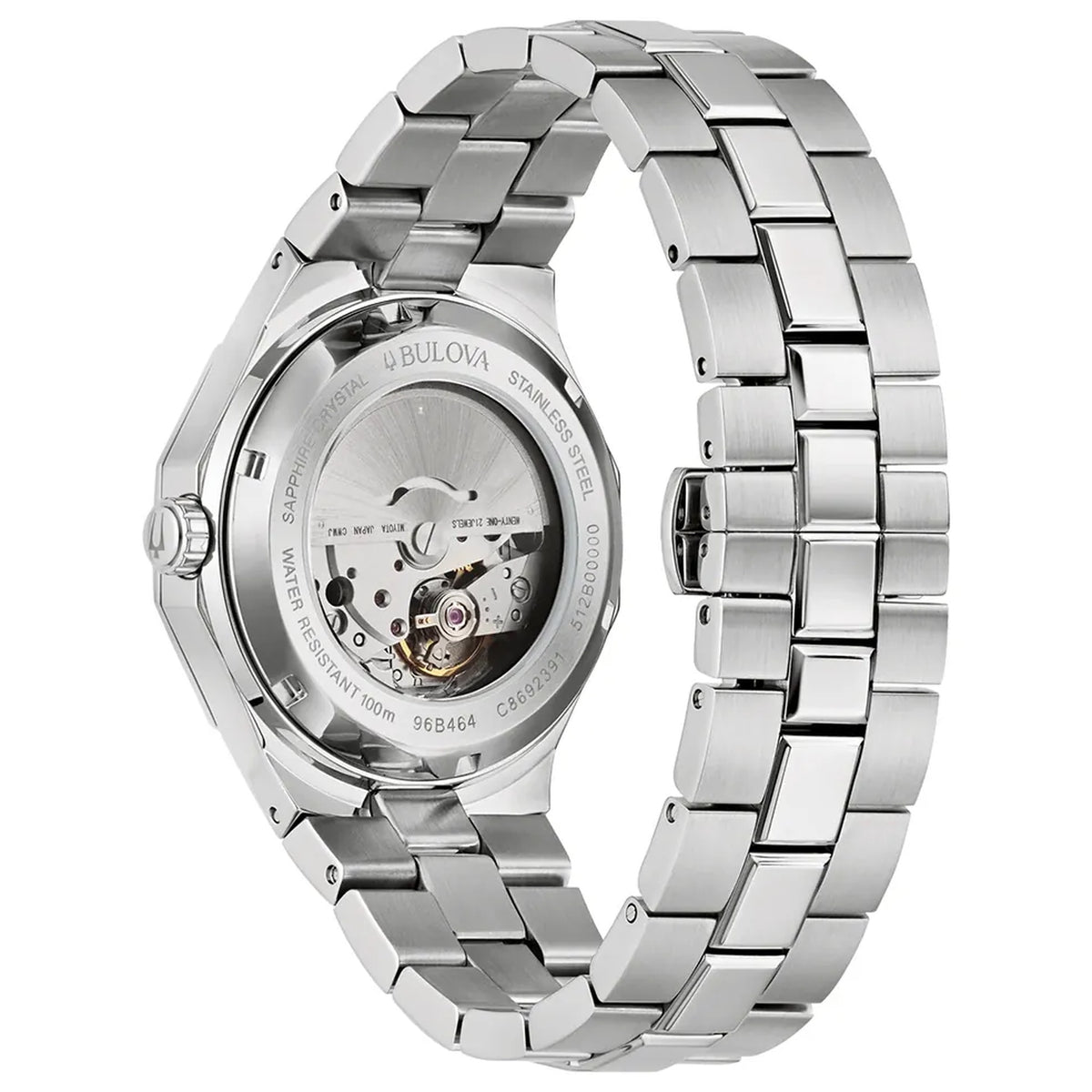 Bulova 96B464 Octagon Automatikuhr 40mm Schwarz Herren