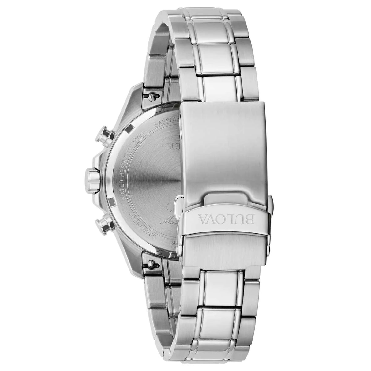 Bulova 96B467 Marine Star Series B Chronograph 43mm Black Men's Watch