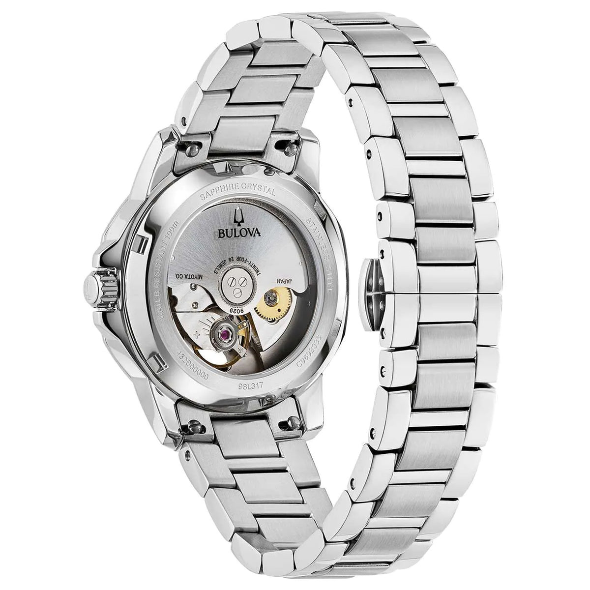 Bulova 96L326 Marine Star Series A Automatic Mother-of-Pearl 35mm Women's Watch