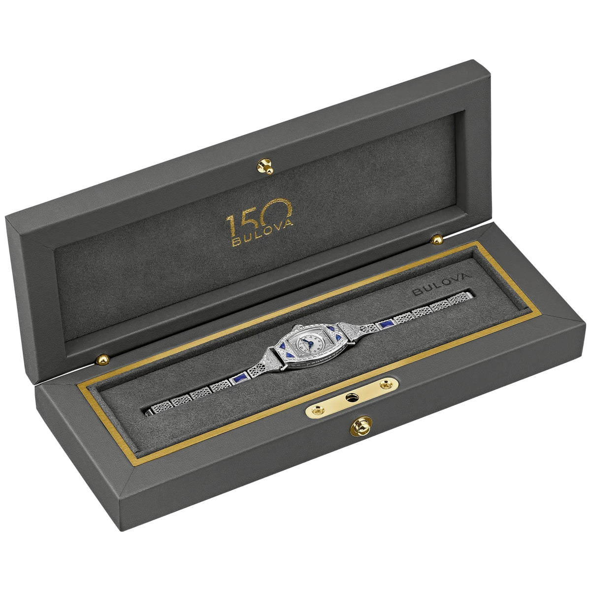 Montre Bulova 96L340 Diamants 18.3mm Argenté Femme