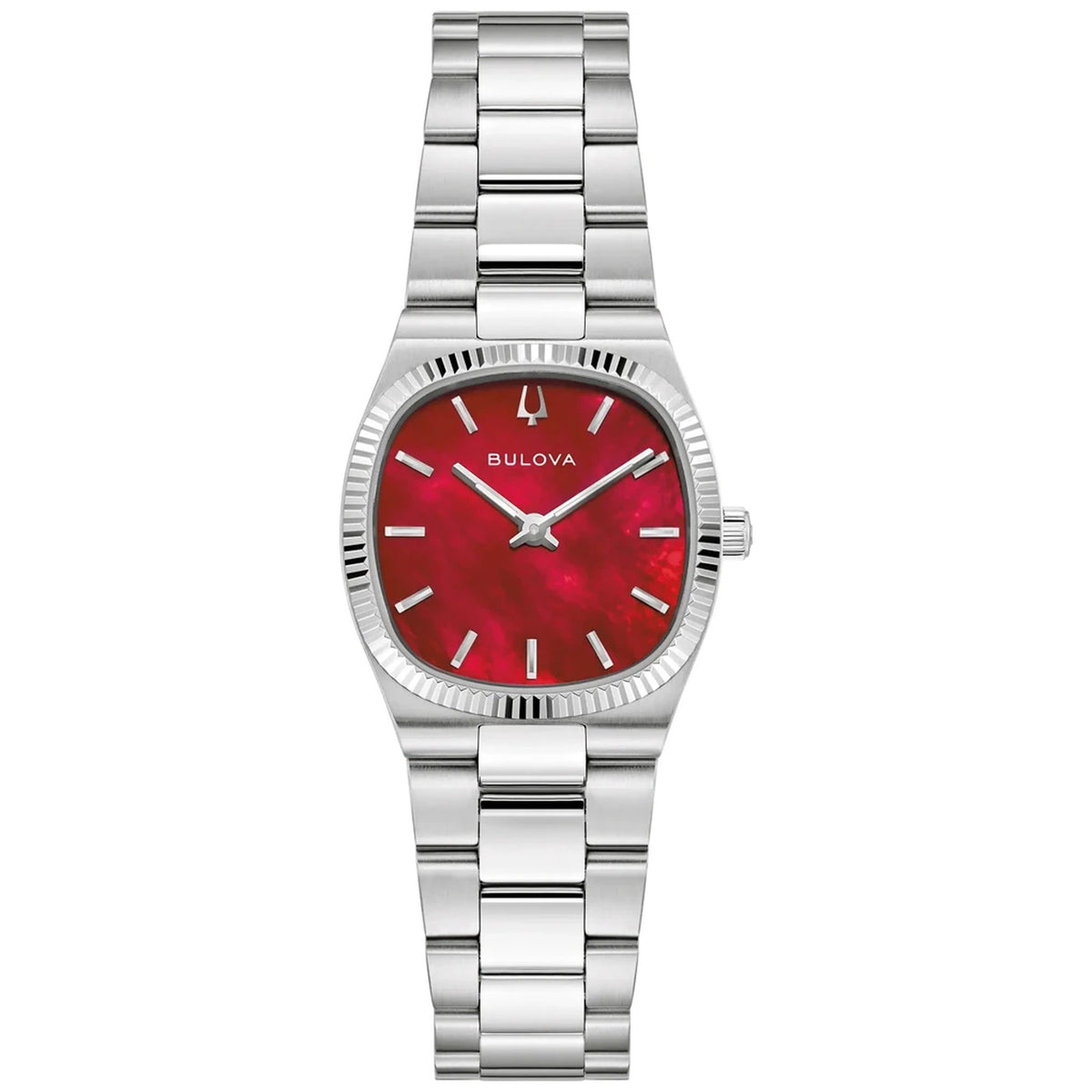 Bulova 96L354 Super Seville 25mm Damen-Armbanduhr Rot