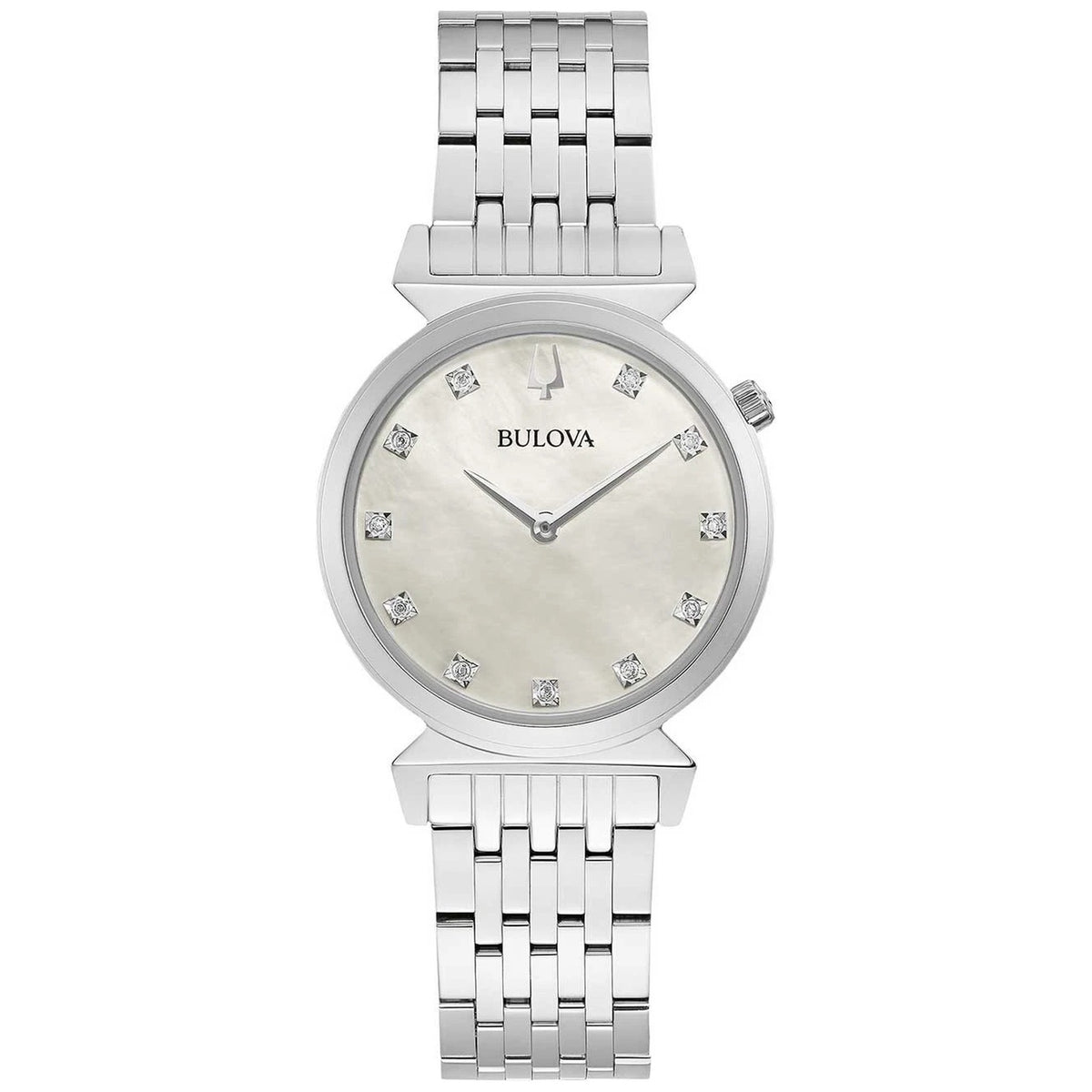 Bulova 96P216 Regatta Diamonds 30mm Mother of Pearl Women's Watch