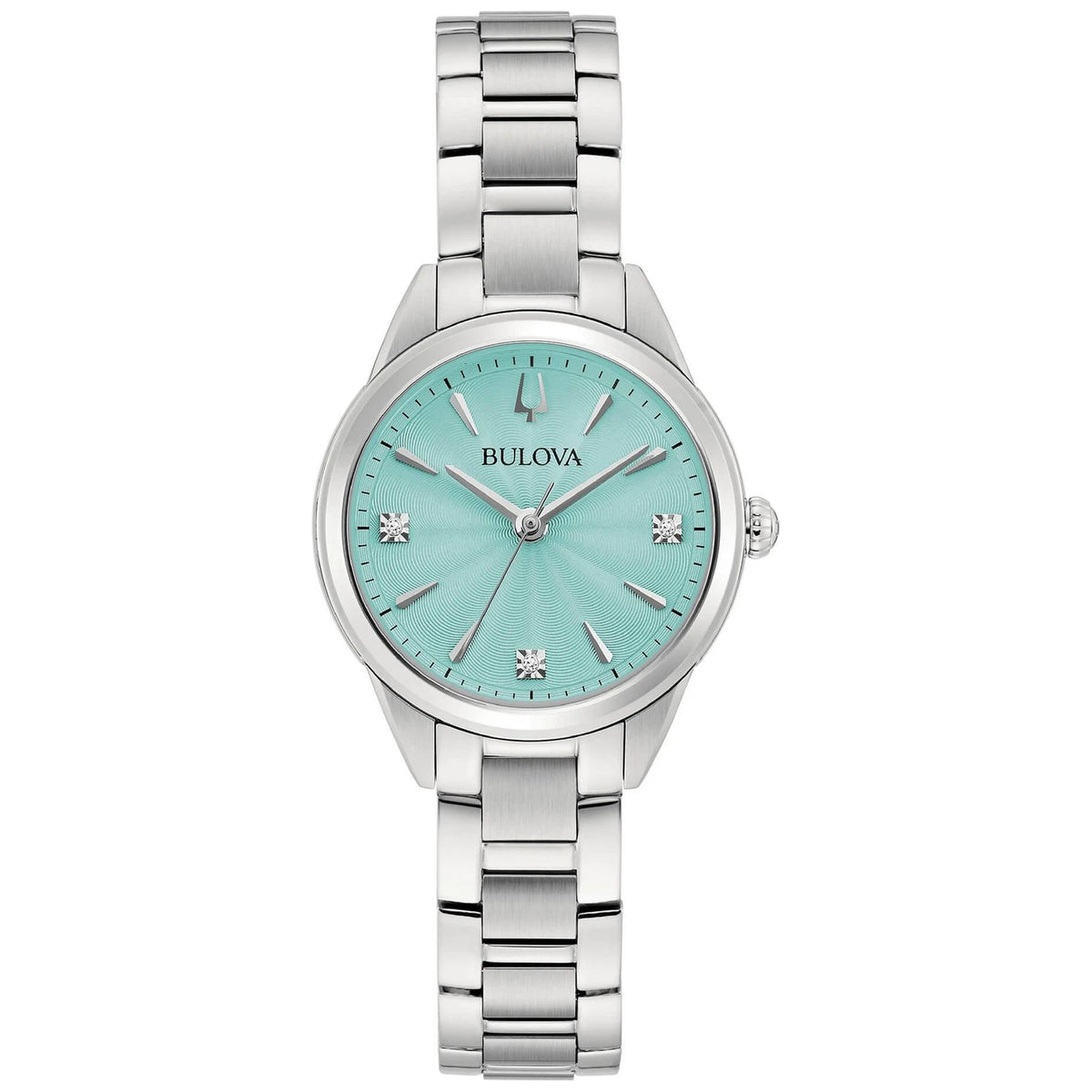 Bulova 96P253 Sutton Diamonds 28mm Blue Women's Watch
