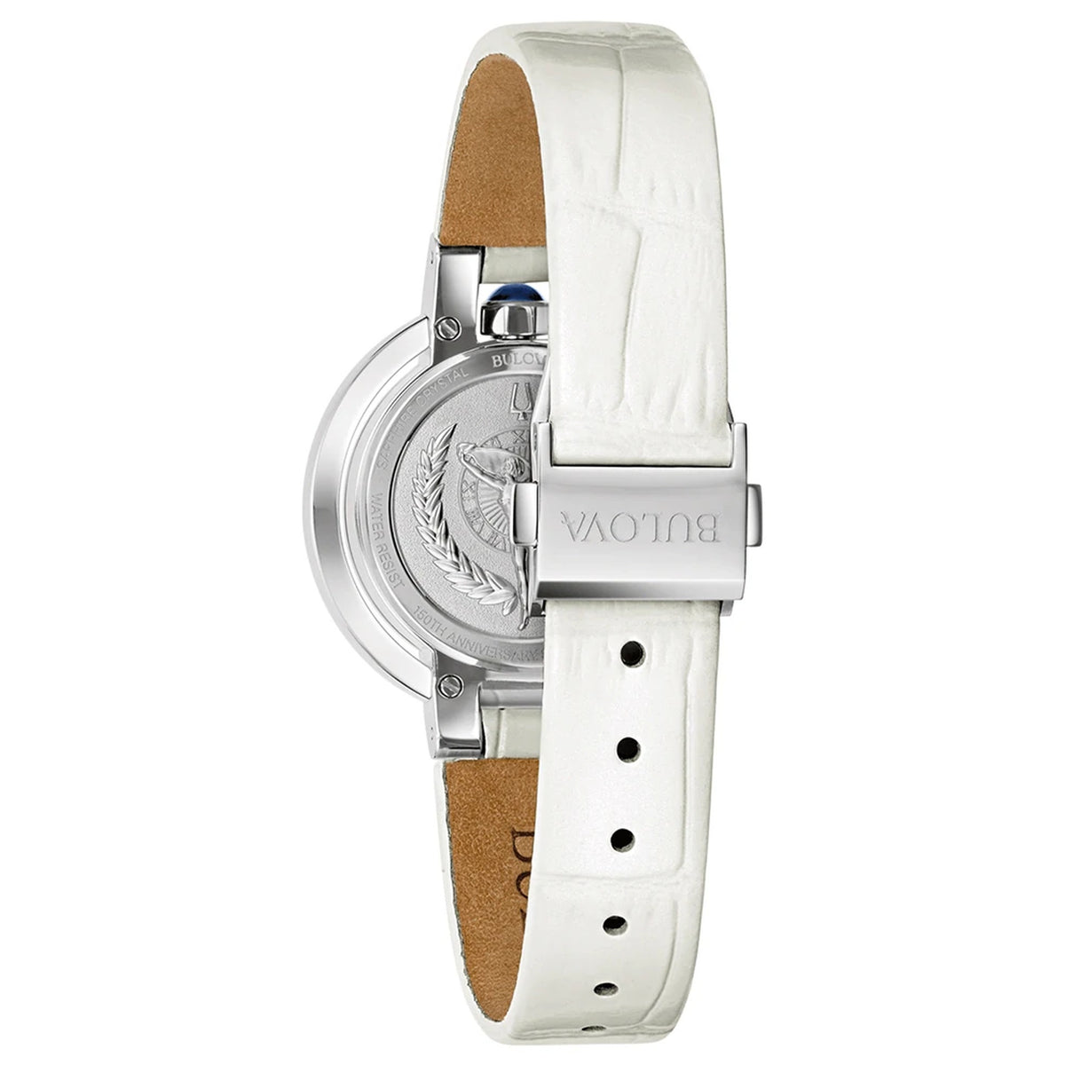 Montre Bulova 96R254 Rubaiyat Diamants 30.5mm Cuir Nacré Femme