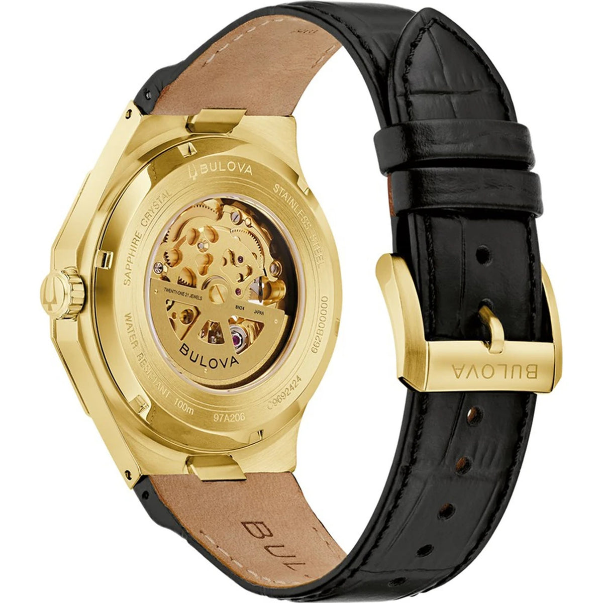 Montre Bulova 97A206 Prestige Automatique 42mm Cuir Argenté Homme