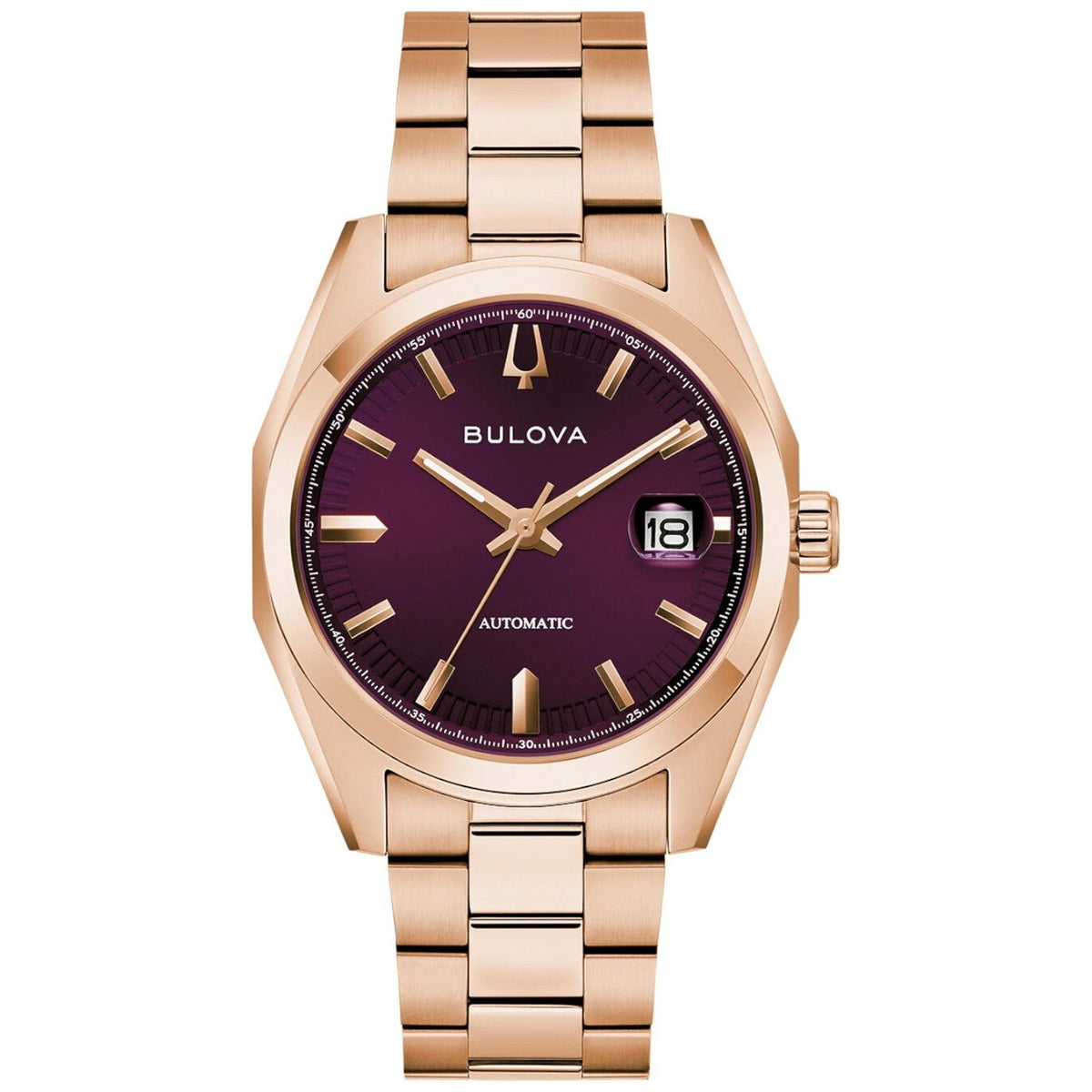 Bulova 97B234 Surveyor Automatikuhr 39mm Violett Herren