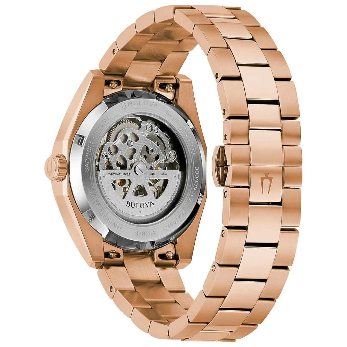 Bulova 97B234 Surveyor Automatikuhr 39mm Violett Herren
