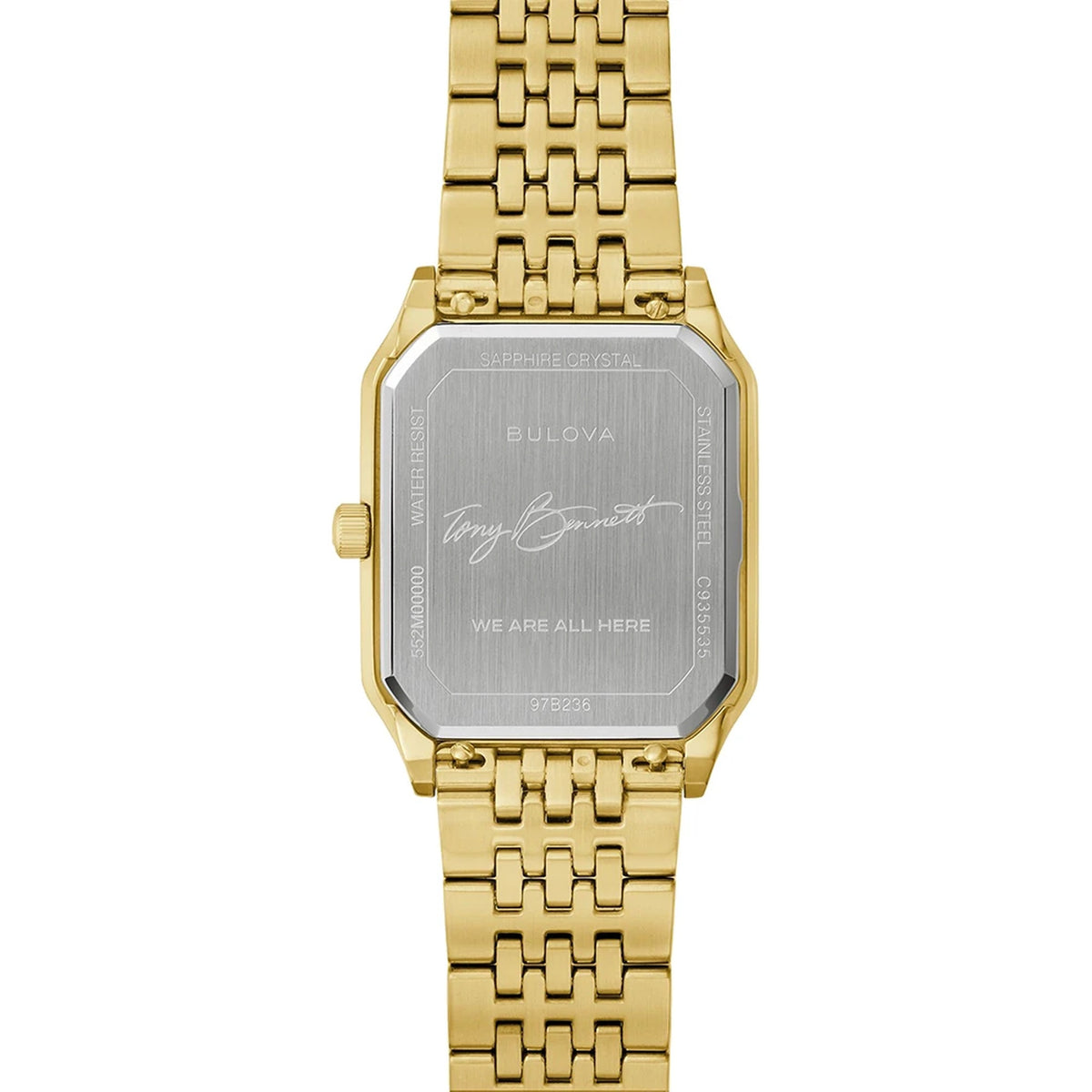 Bulova 97B236 We Are All Here Uhr 32mm Silberfarben Herren
