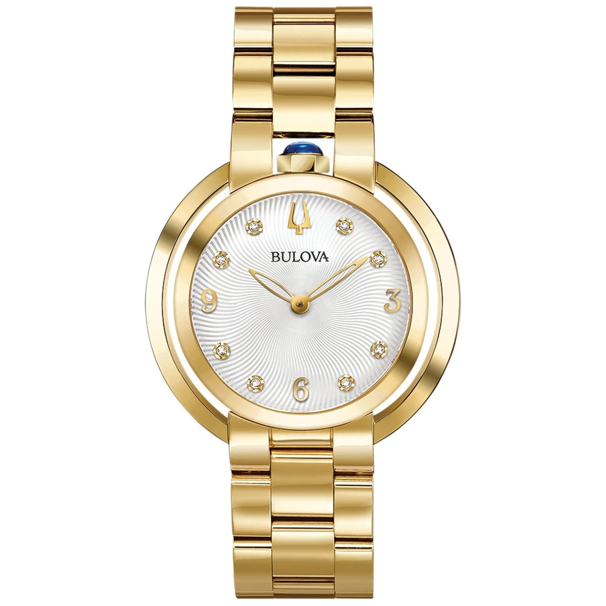 Bulova 97P125 Women's Diamond Watch 35mm Silver-Tone