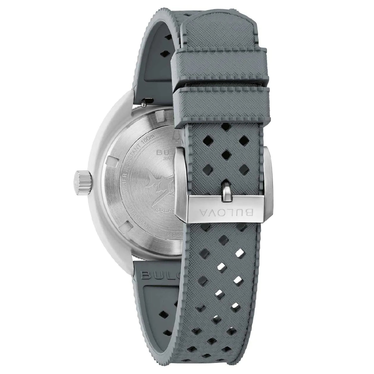 Bulova 98B449 Snorkel 41mm Hybrid Ceramic White Rubber Men's Watch