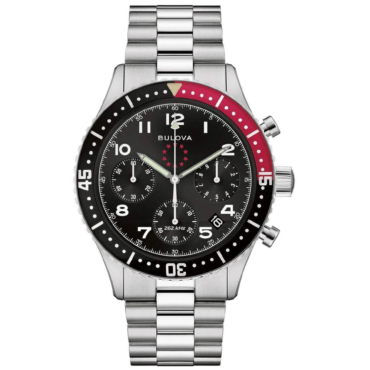 Bulova 98B451 Archive Series Chronograph 42,85 mm Herrenuhr Schwarz