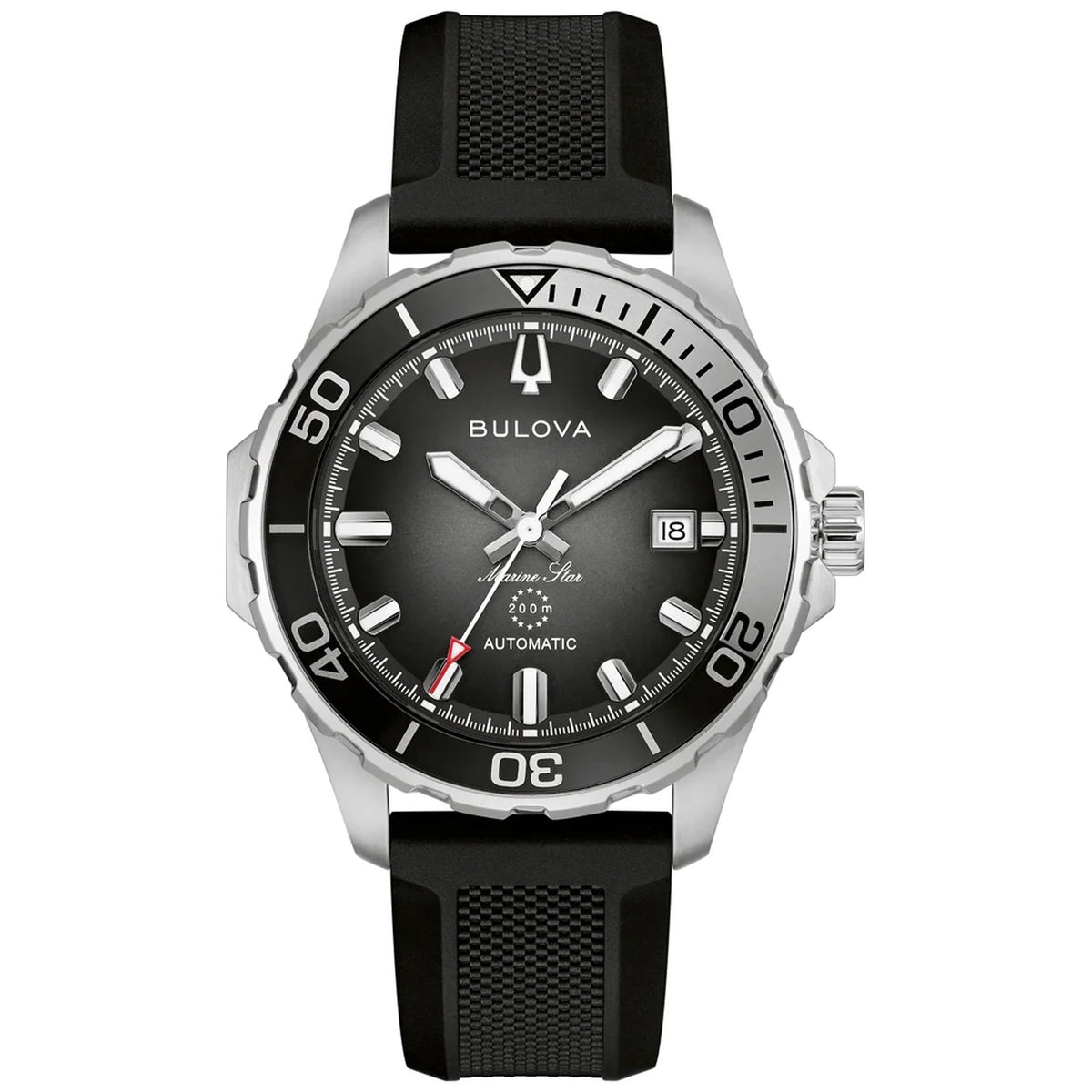 Bulova 98B465 Marine Star Series B Automatic 41mm Black Resin Men's Watch