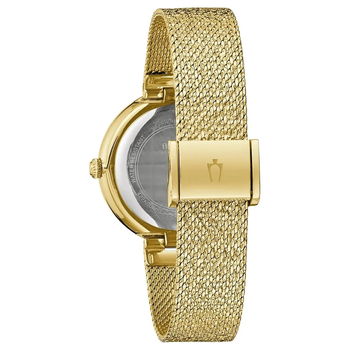Bulova 98L321 Diamant-Uhr 32 mm Damen Goldfarben