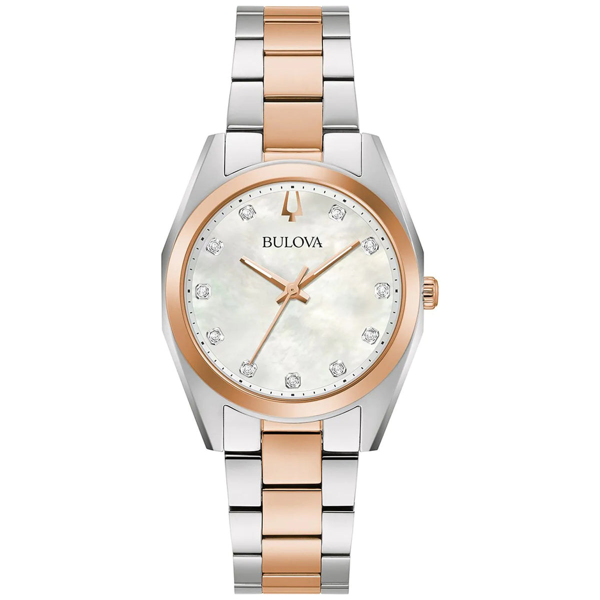 Montre Bulova 98P207 Surveyor Diamants 31mm Nacré Femme