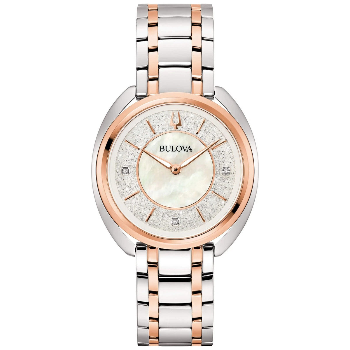 Orologio Bulova 98P219 Duality Diamanti 34mm Bianco Donna