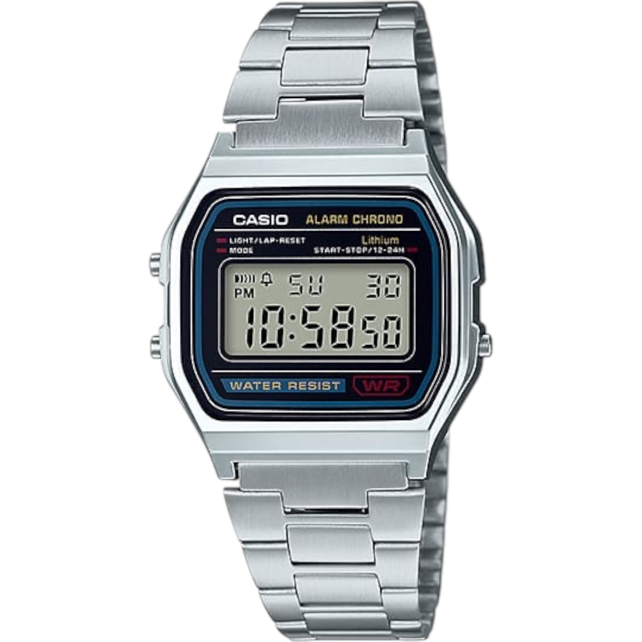 Casio Unisex Vintage Retro A158WA-1DF Digital Watch