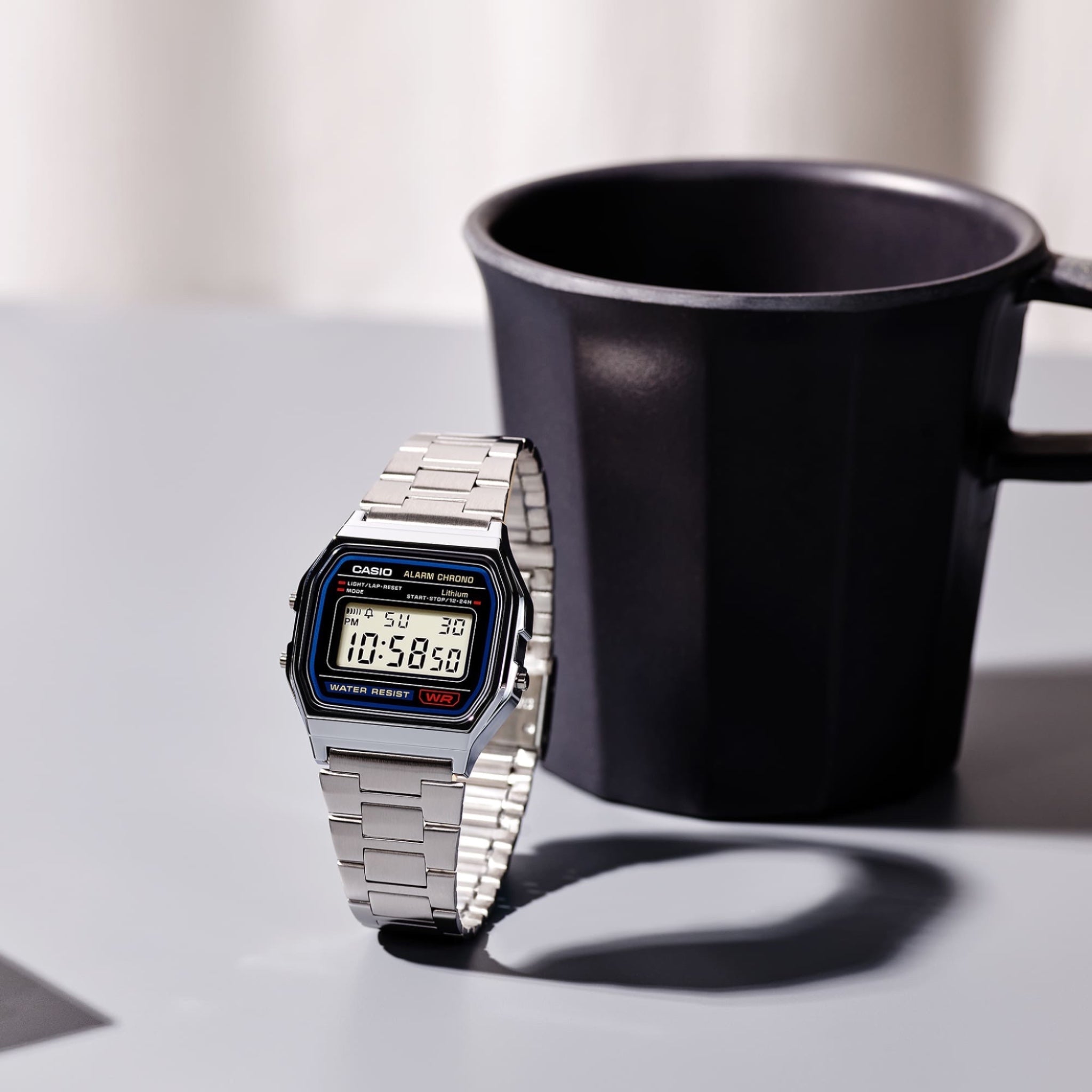 Casio Unisex Vintage Retro A158WA-1DF Digital Watch