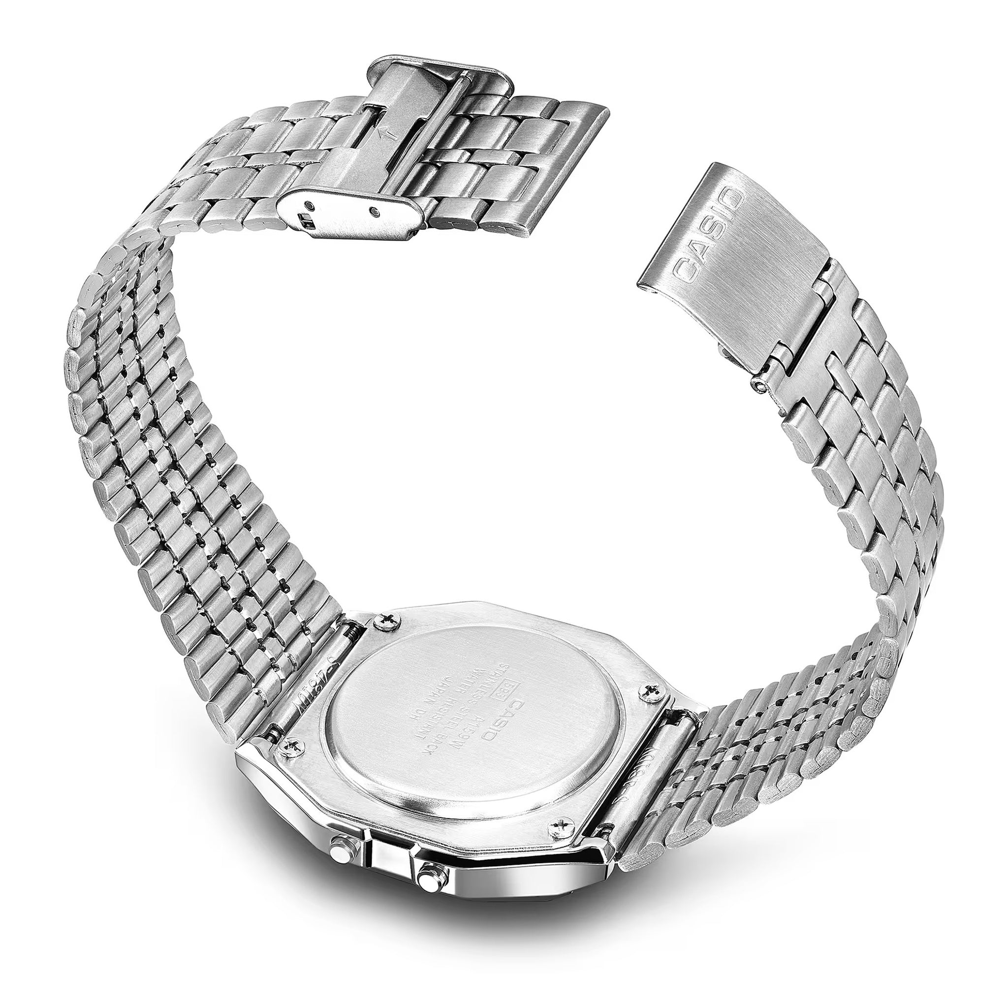 Montre Casio Mixte Vintage A159W-N1 Quartz Digitale Argent Noir